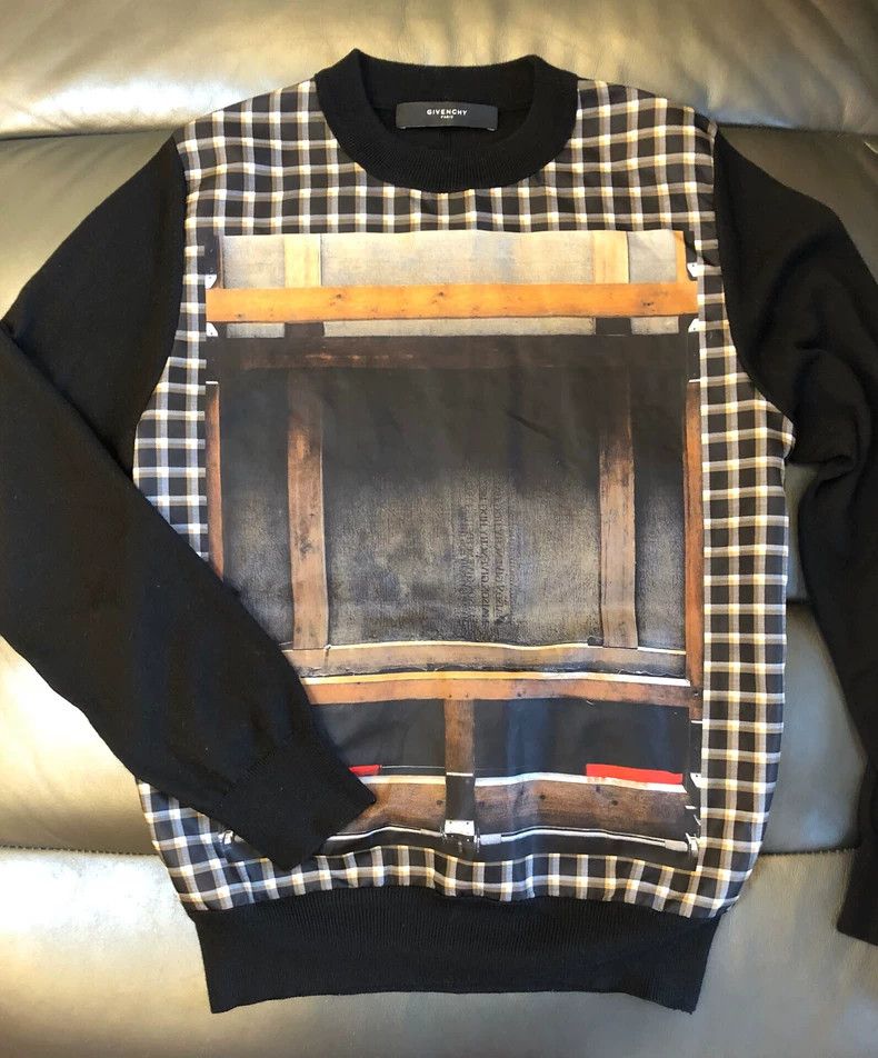 Givenchy Givenchy Wool Knit Color Block Sweatshirt 2506-Nextarrow Size US XL / EU 56 / 4 - 1 Thumbnail