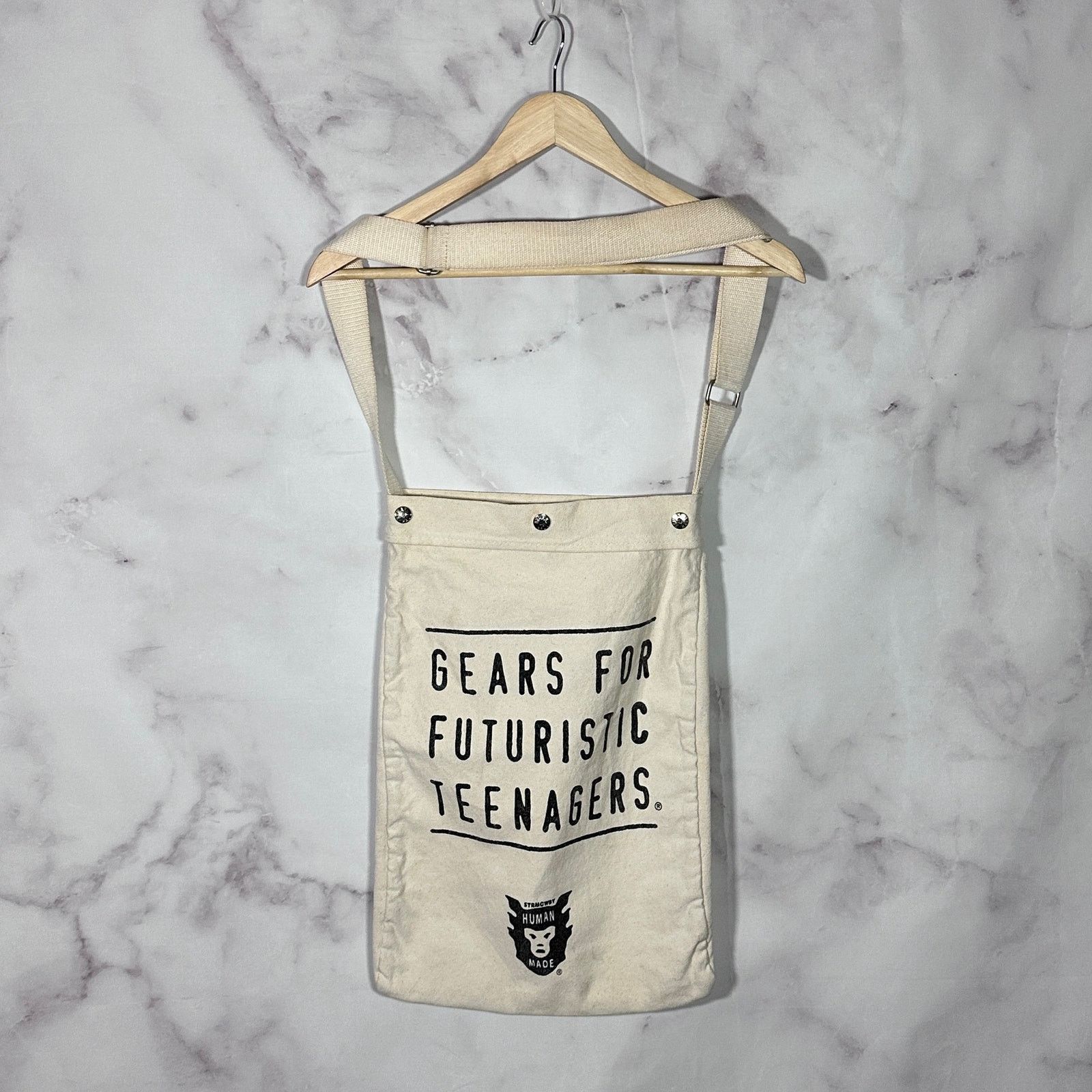 Human Made Cream Canvas Tote Size ONE SIZE - 5 Thumbnail