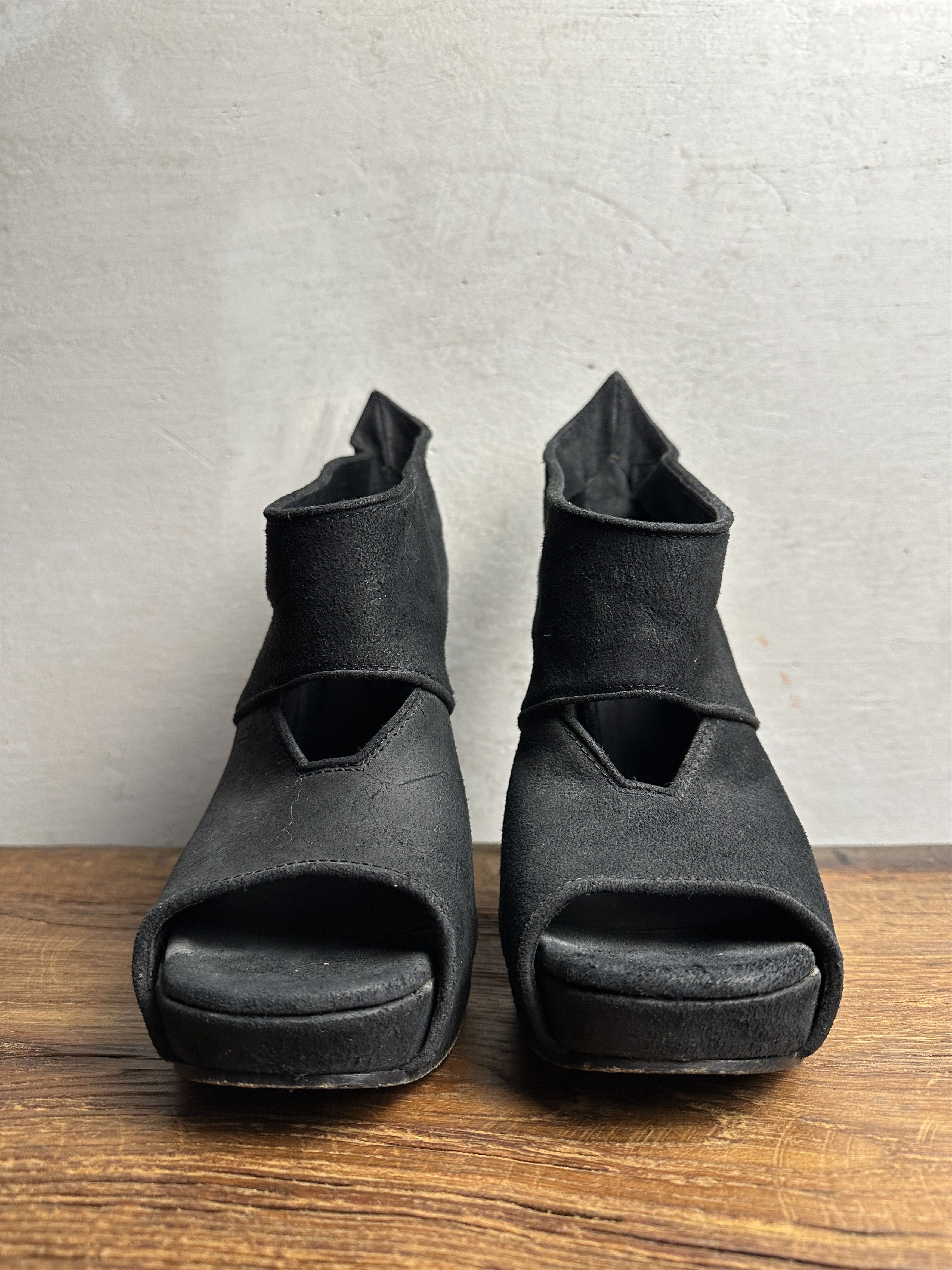 Rick Owens Rick Owens Suede Wedge Sandals Size US 10 / IT 40 - 5 Thumbnail