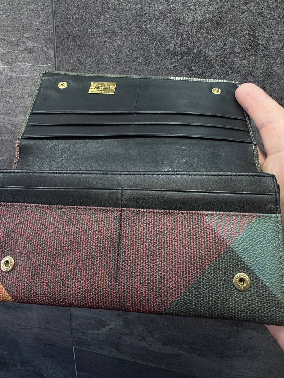 Vivienne Westwood Vivienne Westwood Clasp Bifold Wallet Striped Orb Pattern Size ONE SIZE - 16 Thumbnail
