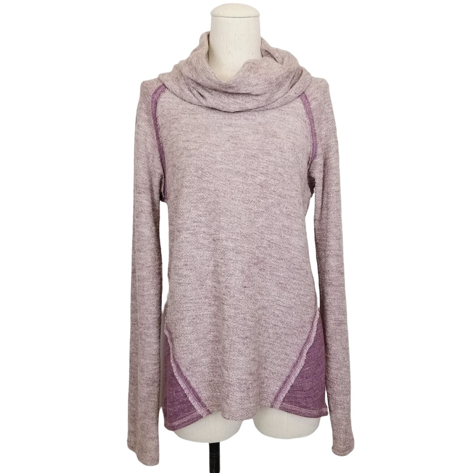Kuhl Kuhl Nova Wool Blend Cowl Neck Sweater Purple Sz M Size M / US 6-8 / IT 42-44 - 1 Thumbnail