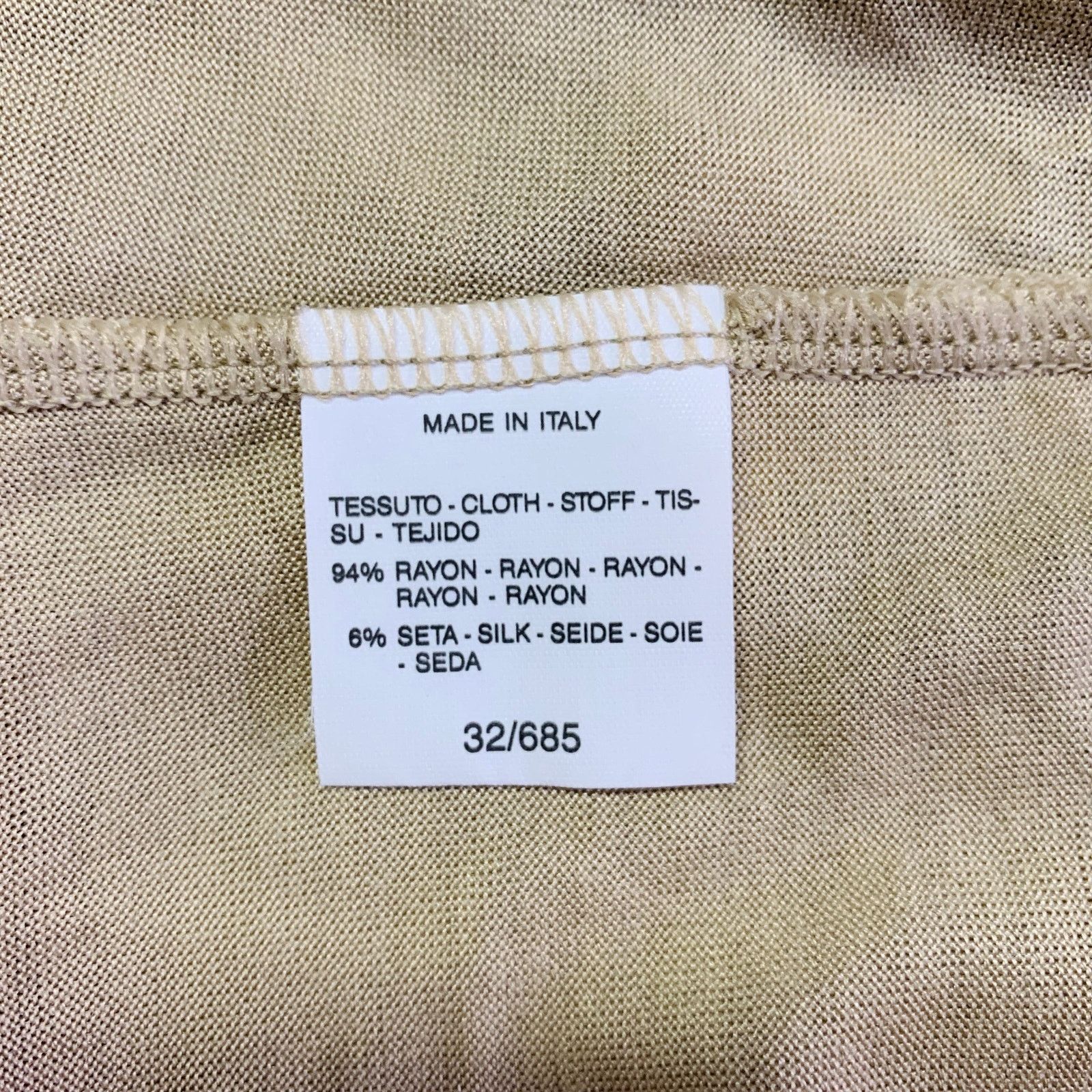 Max Mara MAX MARA Size S Beige Rayon Silk Wrap Cardigan Size S / US 4 / IT 40 - 8 Thumbnail