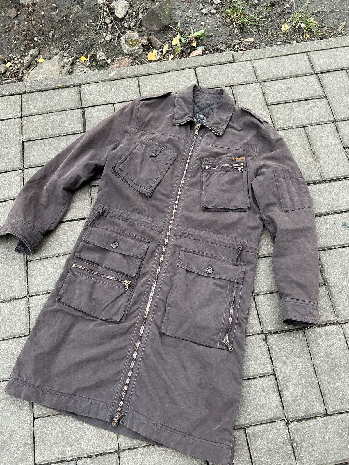 Dolce & Gabbana Dolce & Gabbana Chocolate Brown Utility Coat 1990's Size S / US 4 / IT 40 - 1 Thumbnail