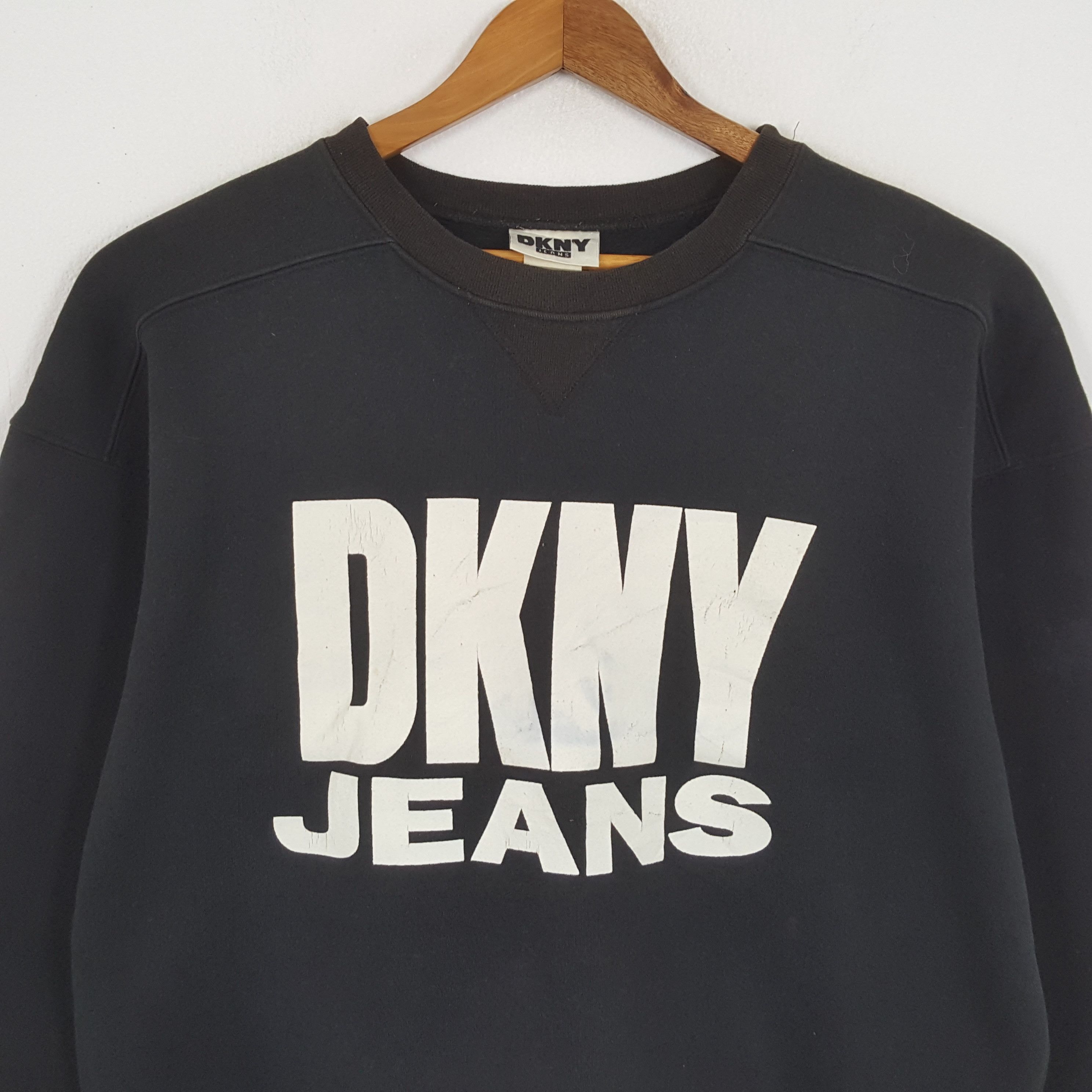 DKNY × Vintage Vintage DKNY JEANS Streetwear Skateboard Style Sweatshirts Size US XL / EU 56 / 4 - 2 Thumbnail