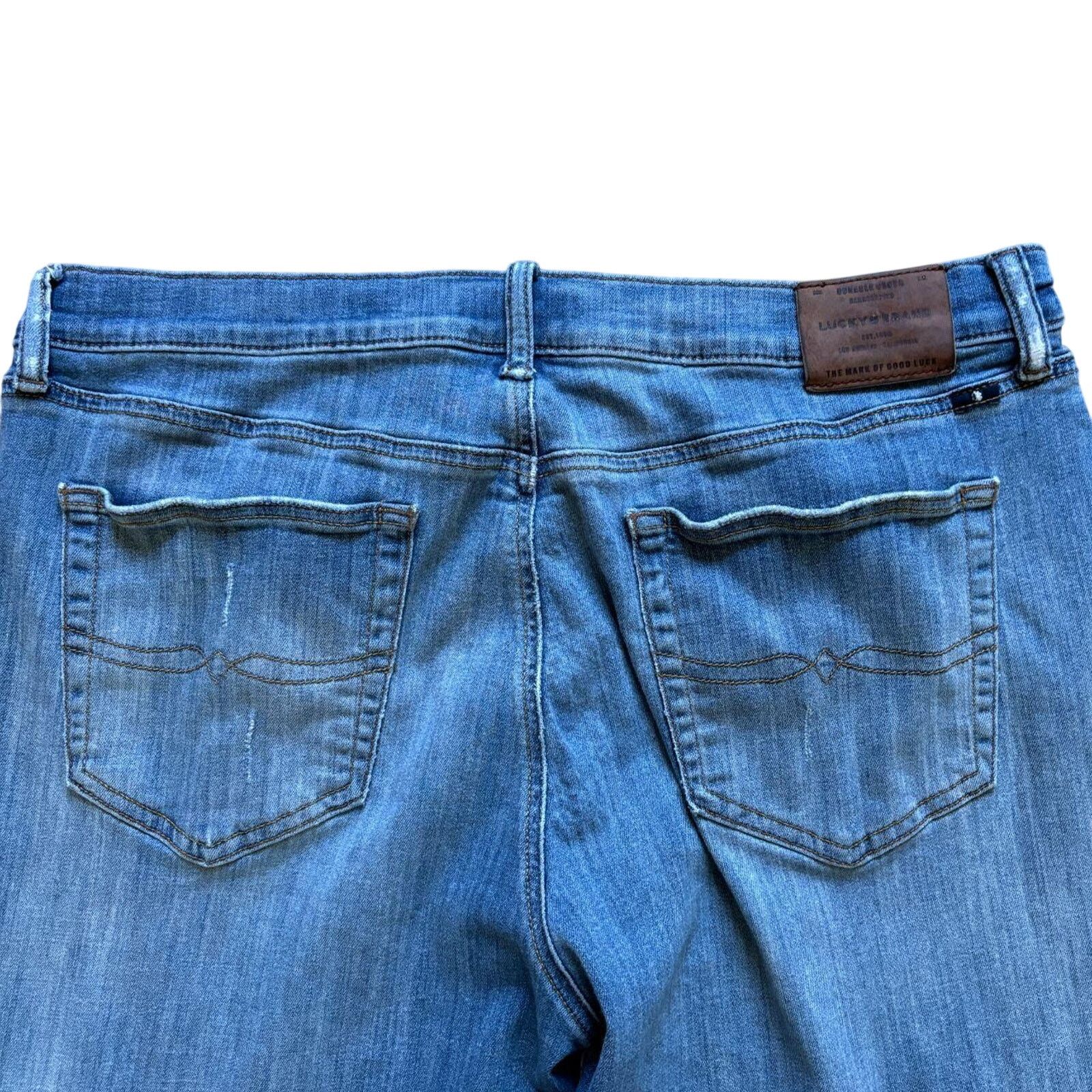Lucky Brand Lucky Brand 121 Slim Straight Jeans Mens 38x32 light wash Size US 38 / EU 54 - 2 Thumbnail