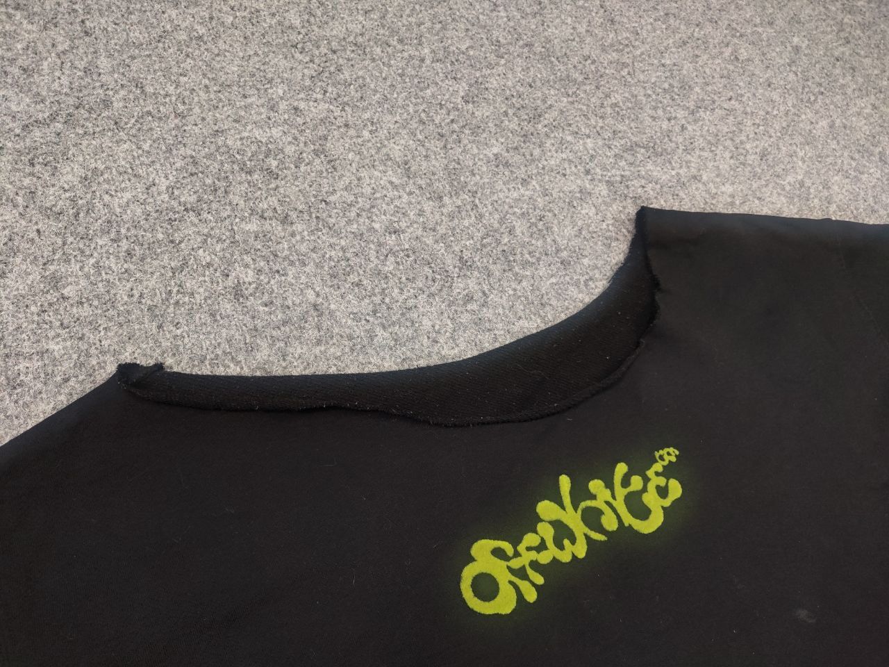 Vintage OFF-WHITE Opposite Arrow Handmad cropped sweatshirt crop top Size L / US 10 / IT 46 - 7 Thumbnail