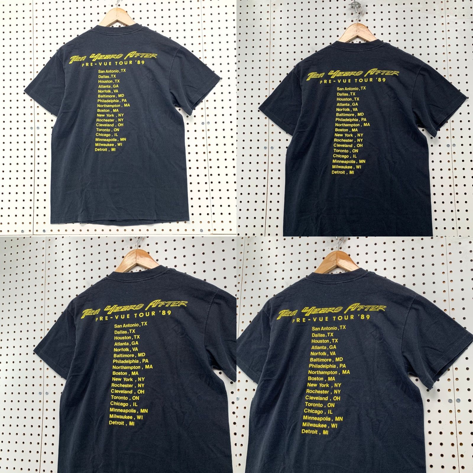 Ford VINTAGE Spring Ford Ten Years After Shirt Men M Black 1989 Tour Rock Band Size US M / EU 48-50 / 2 - 9 Thumbnail