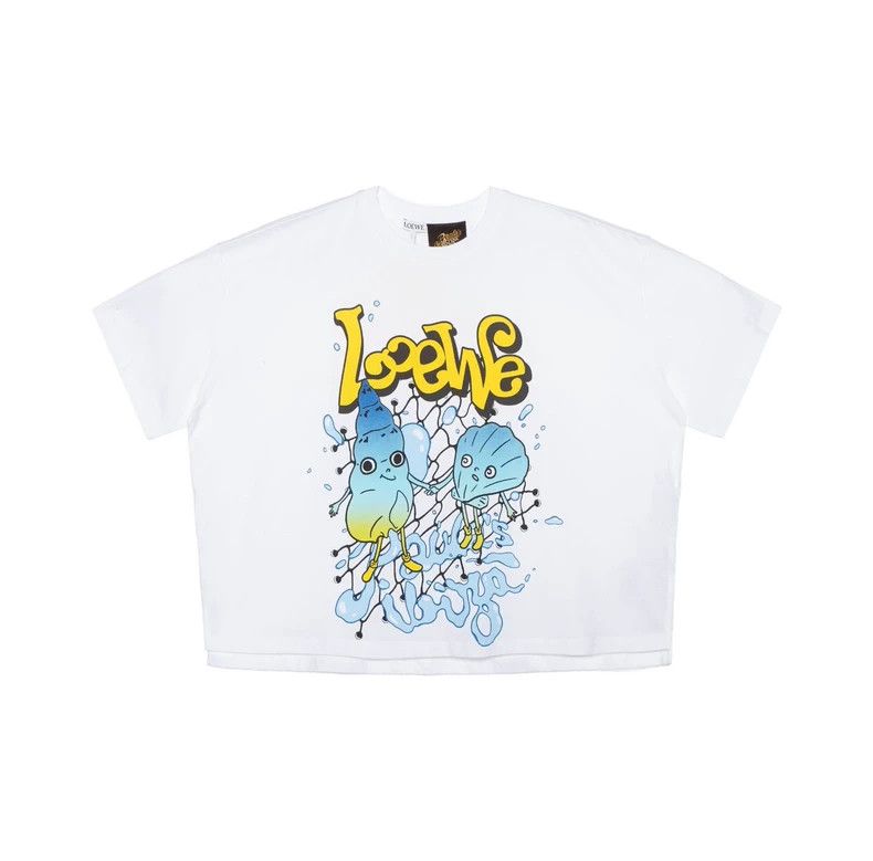 Loewe LOEWE Paula's Ibiza alphabet cartoon shell print short-sle Size XS / US 0-2 / IT 36-38 - 3 Thumbnail