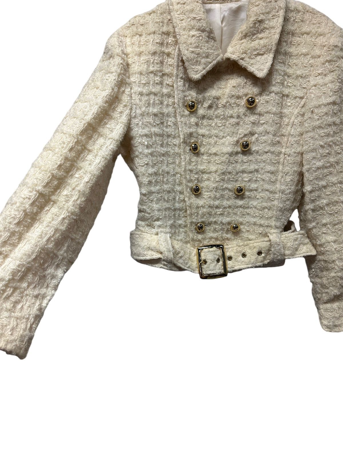 Hysteric Glamour 💥Vintage hysterics glamour tweed jacket with belts Size S / US 4 / IT 40 - 7 Thumbnail