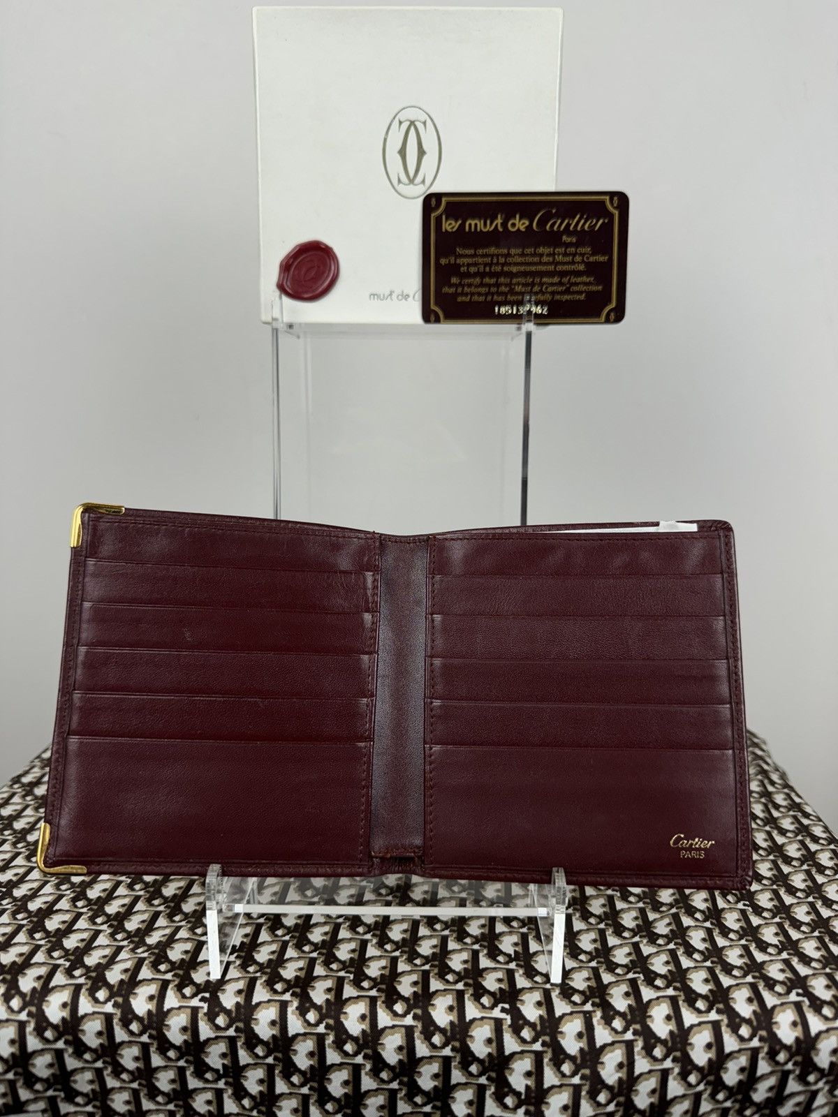 Cartier Vintage rare leather wallet Cartier original luxury item Size ONE SIZE - 2 Thumbnail