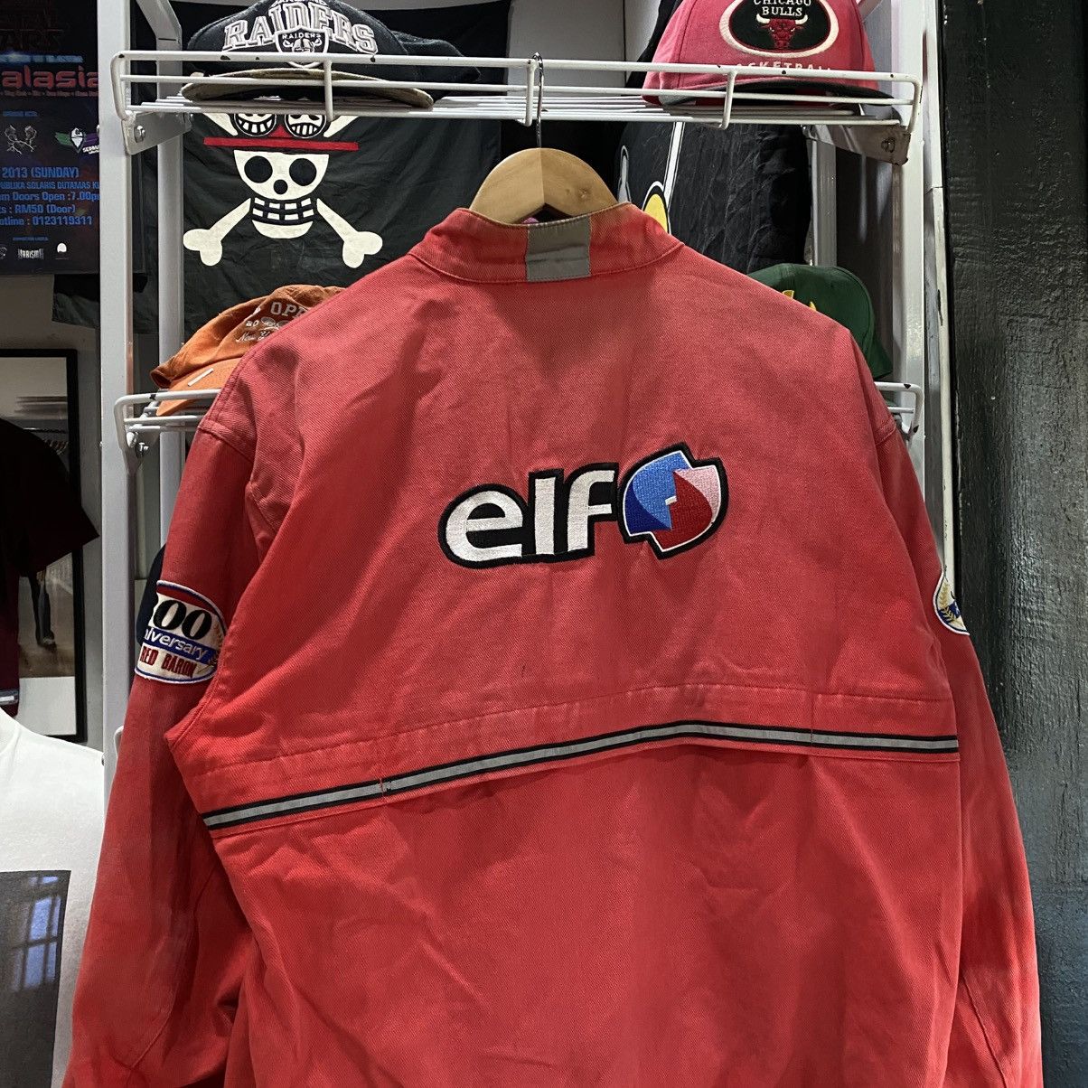 Hein Gericke × Kadoya VINTAGE ELF 300 ANNIVERSARY RACING MOTORCYCLE JACKET BIGLOGO Size US M / EU 48-50 / 2 - 3 Thumbnail