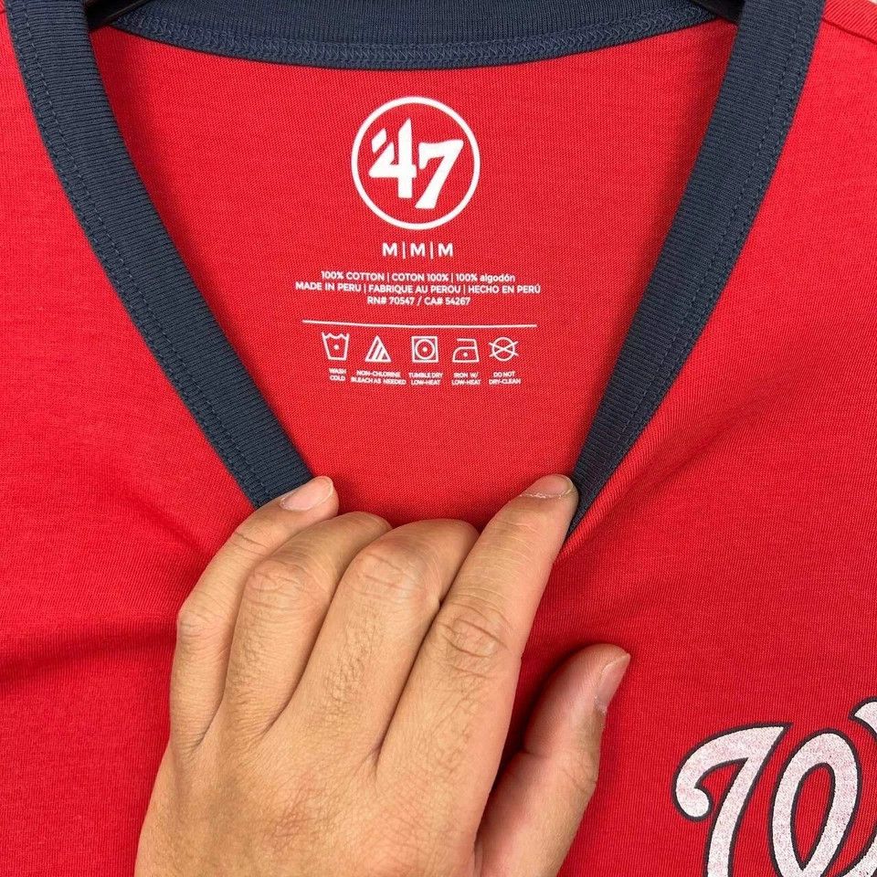 47 Brand Washington Nationals Shirt Men Short Sleeve Cotton New M Size US M / EU 48-50 / 2 - 3 Thumbnail