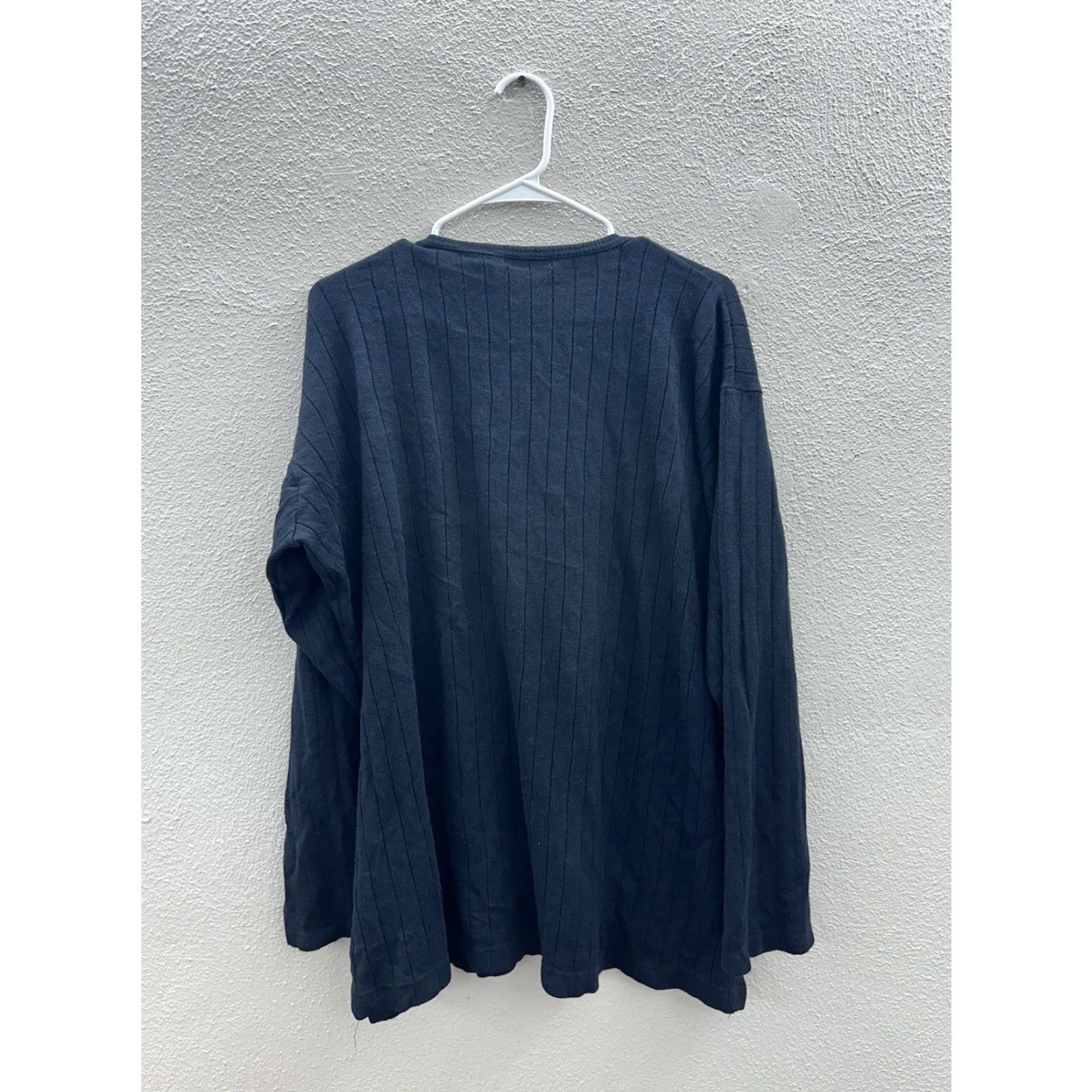 CO Eileen & Co Blouse Womens Sweater Plus Size 18W Black Long Sleeve Round Neck Size XXL / US 16-18 / IT 52-54 - 7 Thumbnail