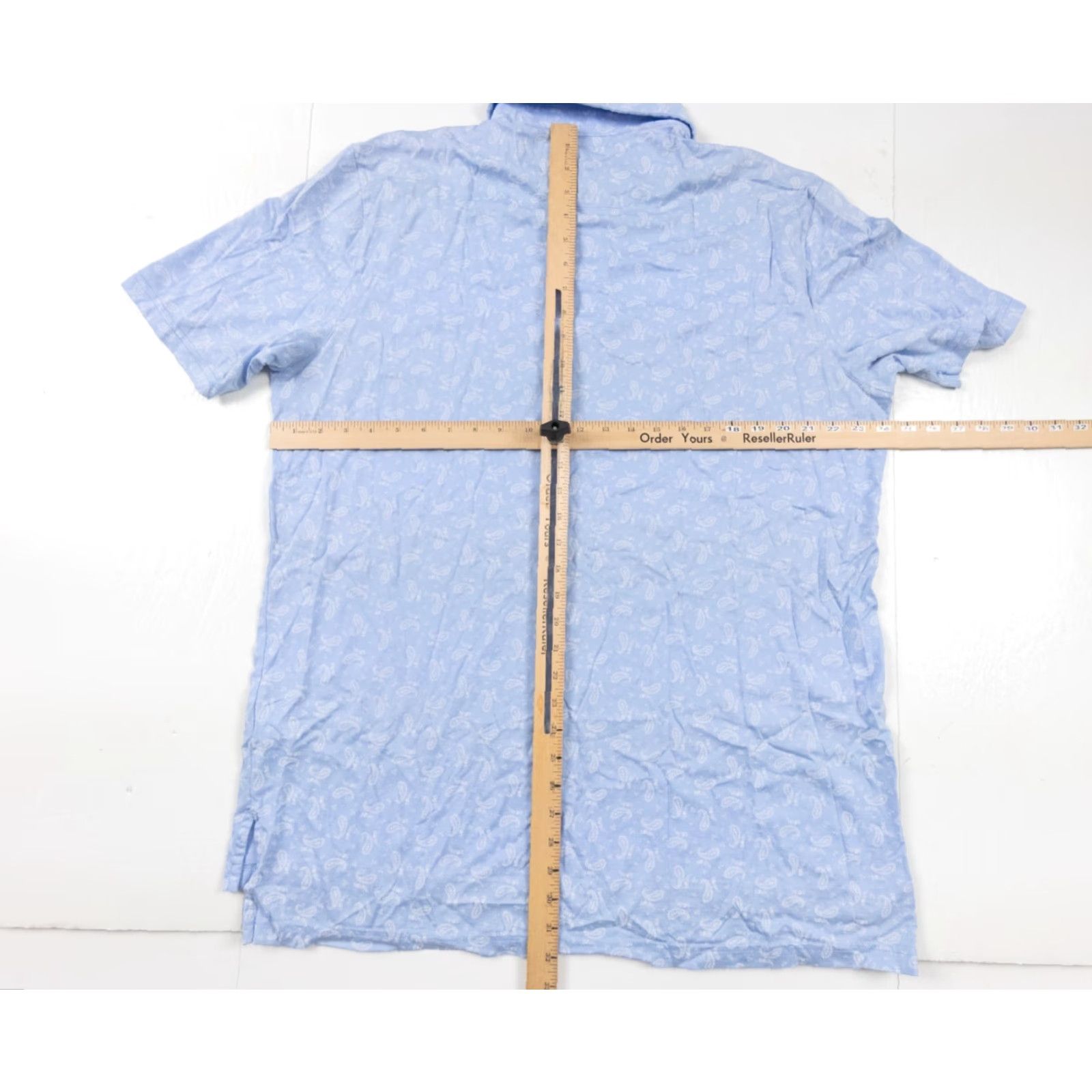 Ralph Lauren Polo Golf Ralph Lauren Blue Paisley Polo Shirt Adult XL Short Sleeve Mens Size US XL / EU 56 / 4 - 7 Thumbnail