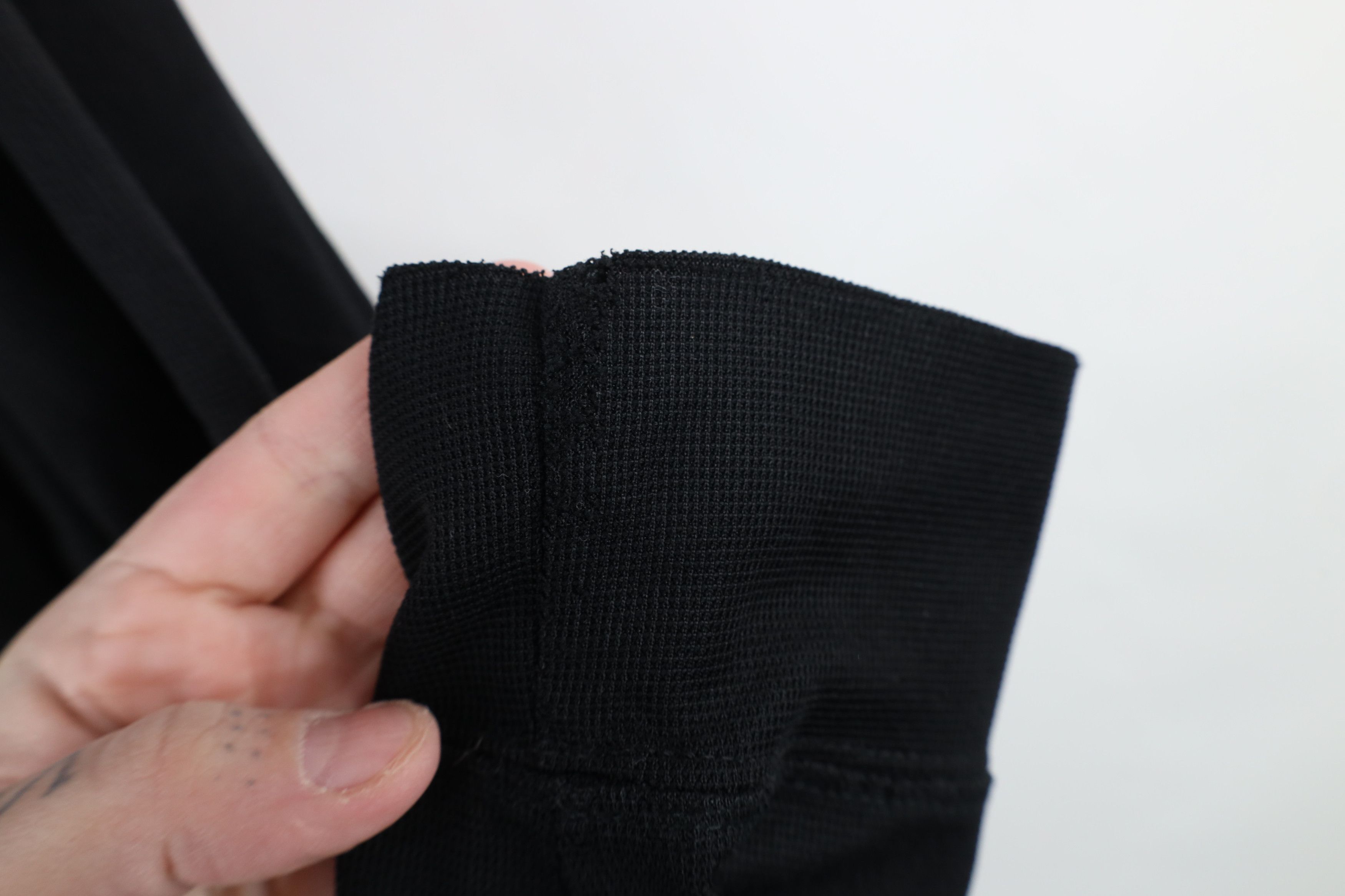 Vintage Vintage 90s Streetwear Blank Knit Mock Neck T-Shirt Black Size US XL / EU 56 / 4 - 8 Thumbnail