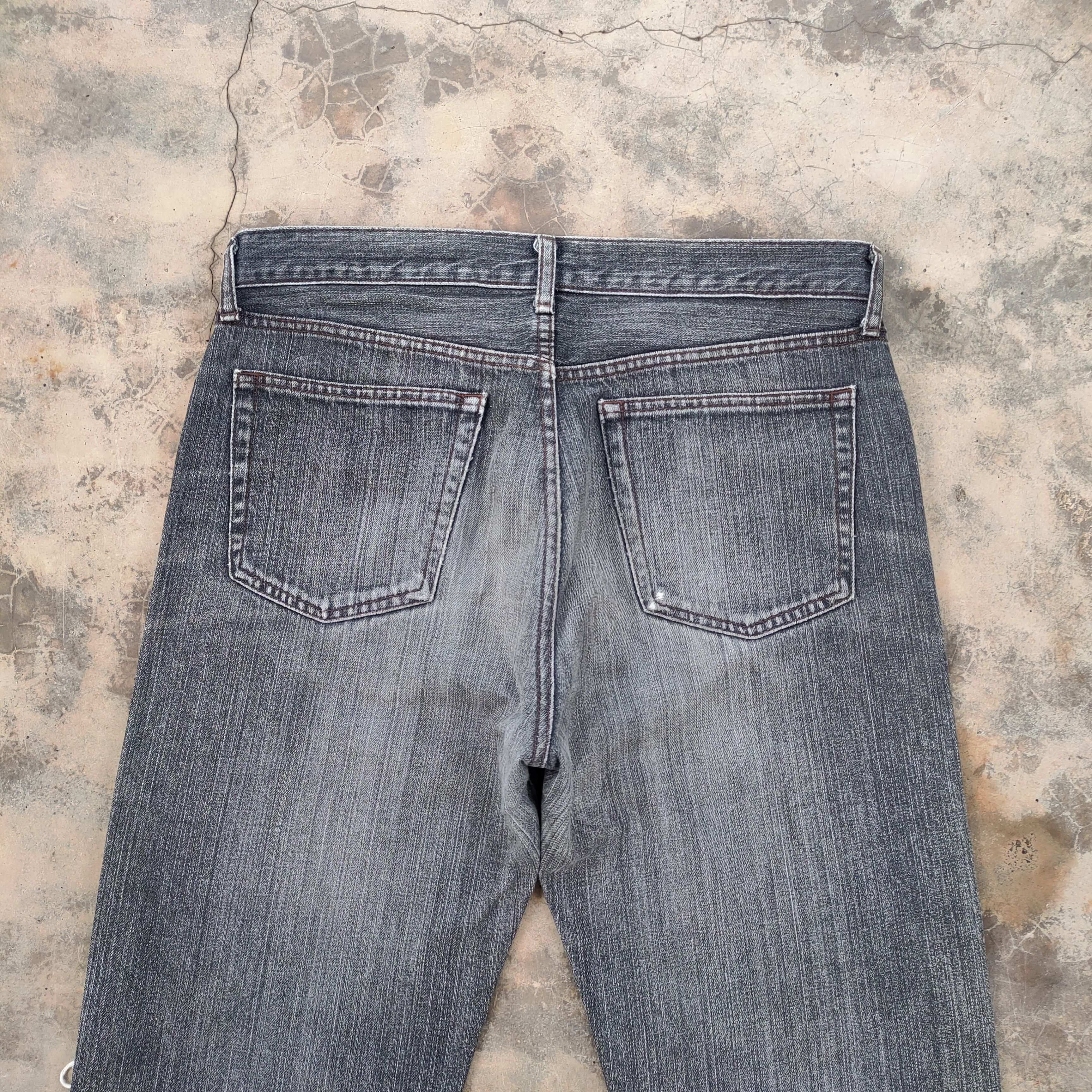 Japanese Brand Vintage japanese black ripped jeans denim pants Size US 34 / EU 50 - 11 Thumbnail