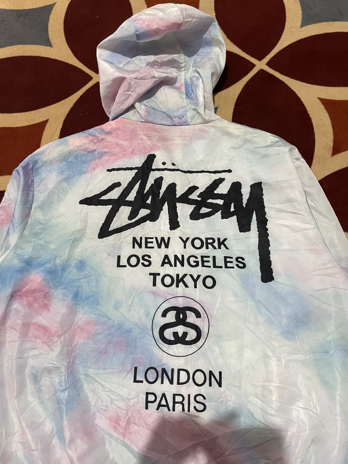 Japanese Brand Stussy Cotton Candy Tie Dye Windbreaker Lightweight Jacket Size US L / EU 52-54 / 3 - 5 Thumbnail