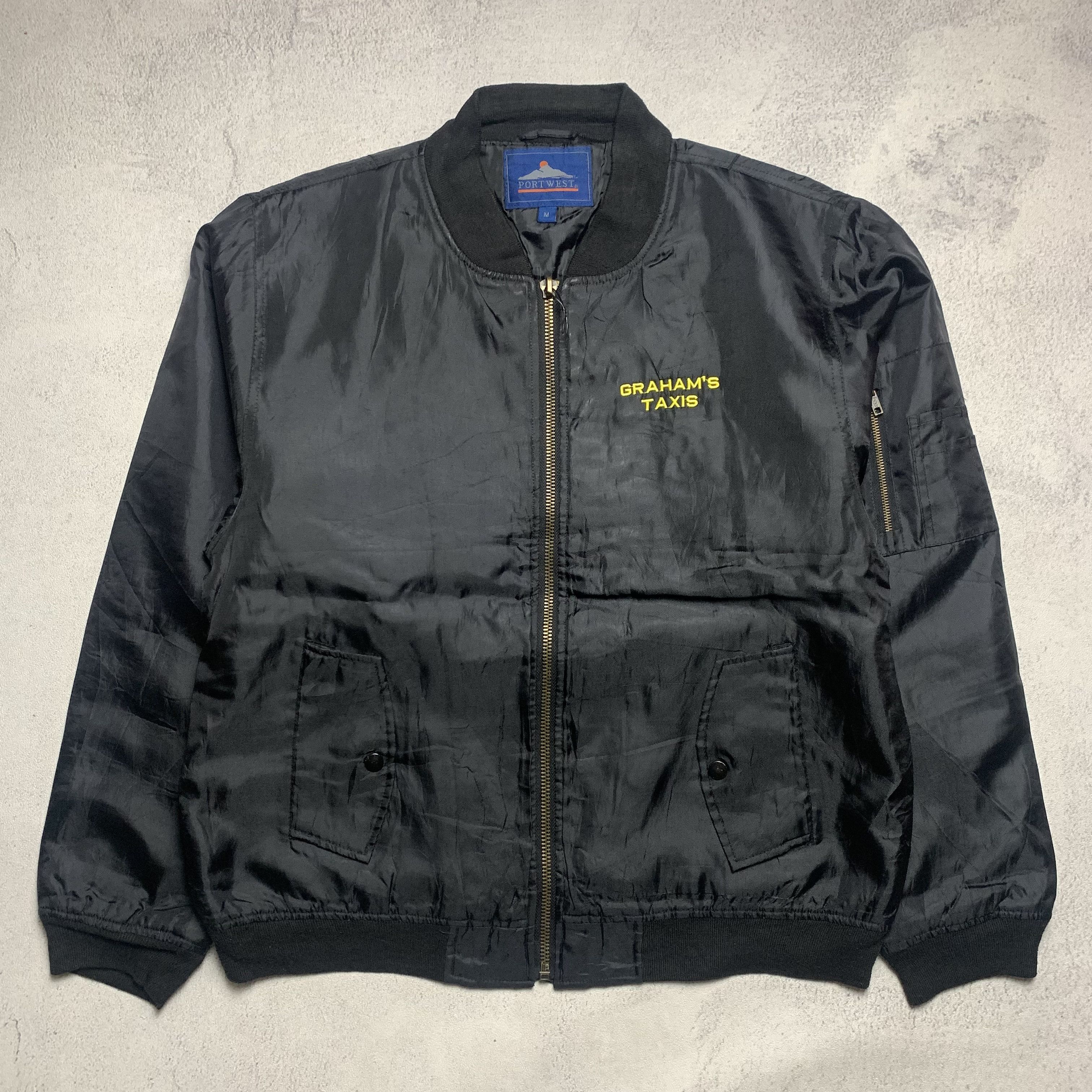 Vintage Vintage 90s Graham's Taxi Bomber Jacket Size US M / EU 48-50 / 2 - 3 Thumbnail