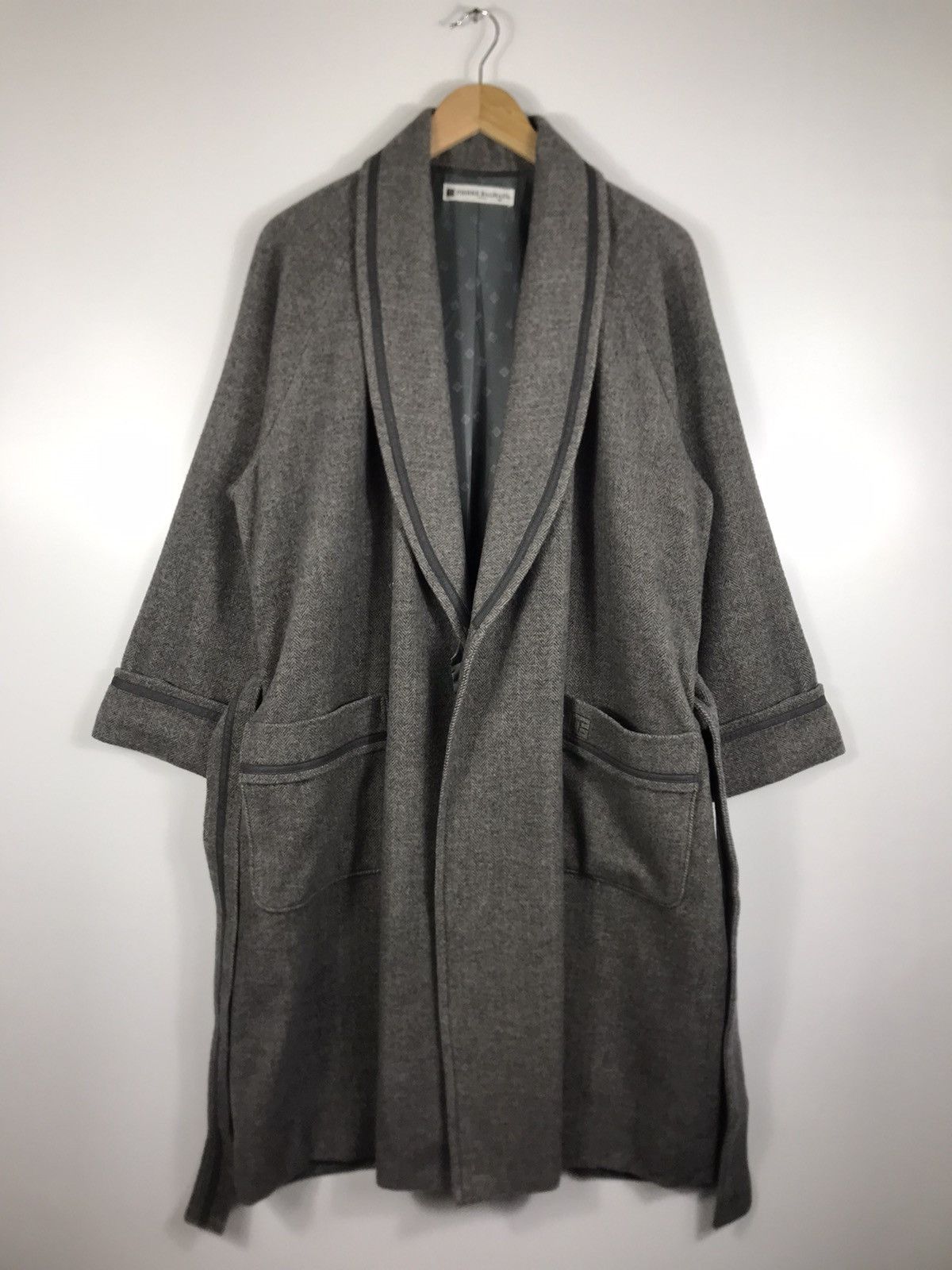 Pierre Balmain ⚡️Vintage Pierre Balmain Herringbone Bathrobe House Coat Size US M / EU 48-50 / 2 - 2 Thumbnail
