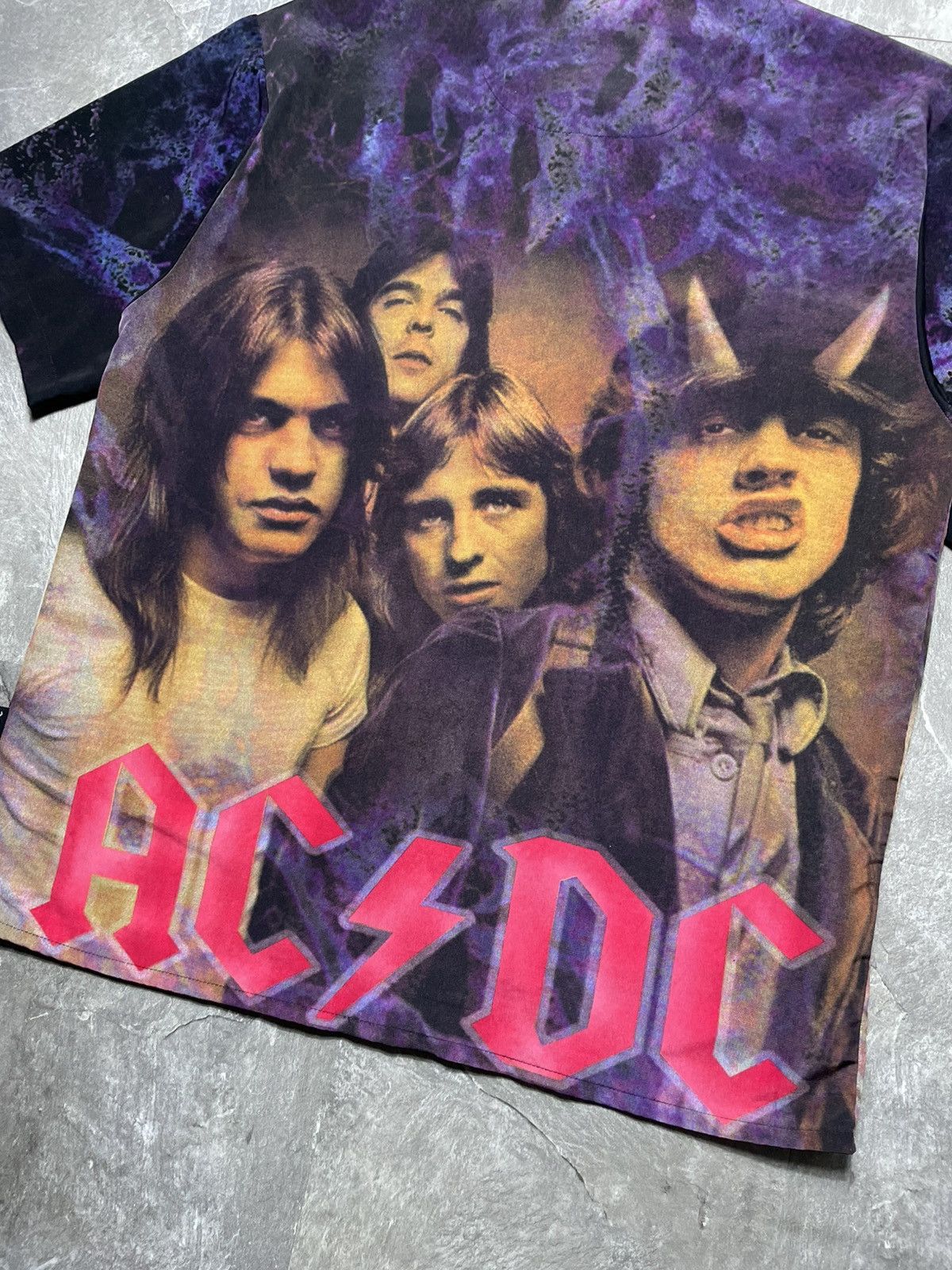 AC/DC Vintage AD/DC Graphic Shirt Short Sleeve Band 90s Made USA Size US XL / EU 56 / 4 - 9 Thumbnail