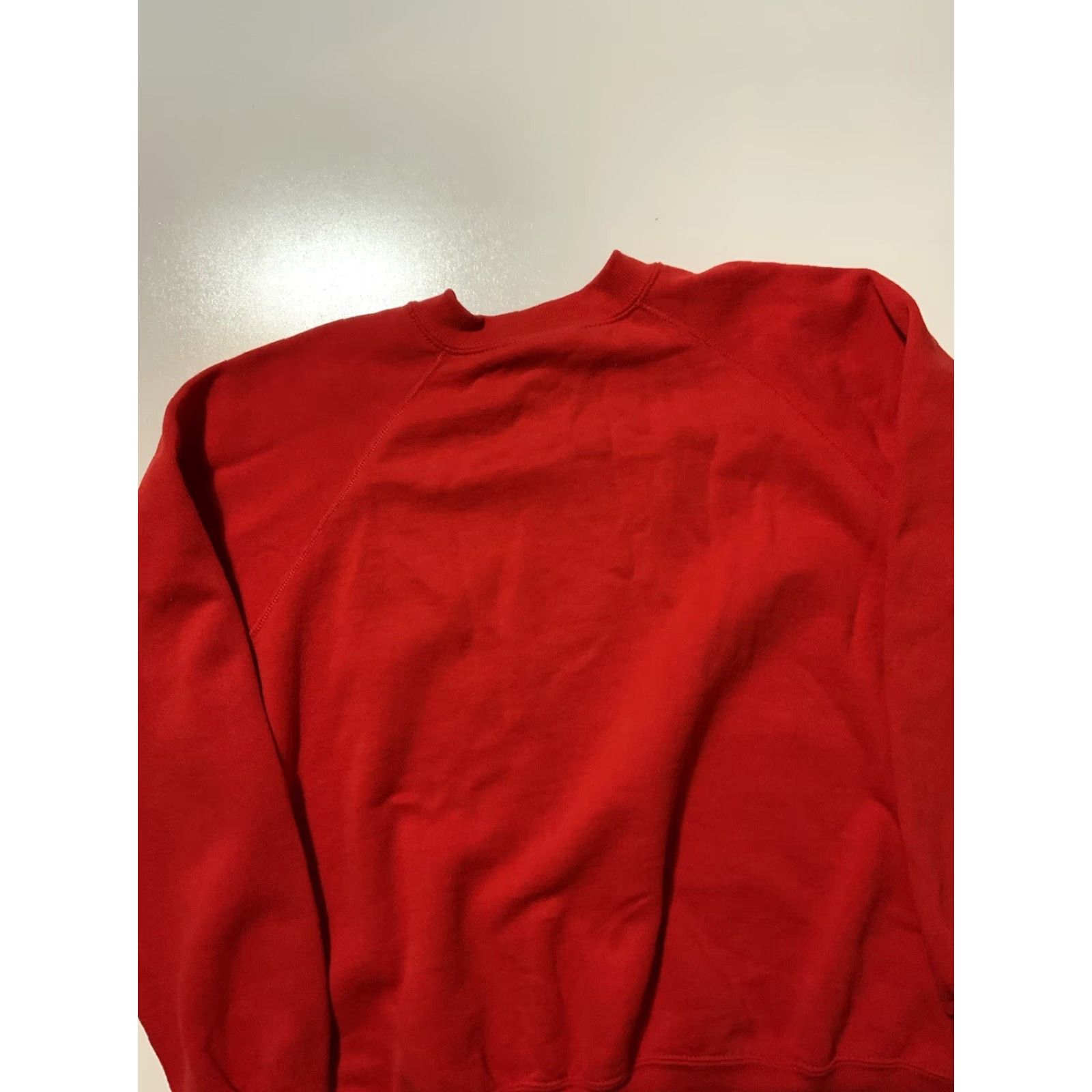 Vintage VINTAGE Bassett Walker Huntington School Fox 50/50 Crewneck Sweatshirt XL Men Red 80s Sz.XL Size US XL / EU 56 / 4 - 6 Thumbnail