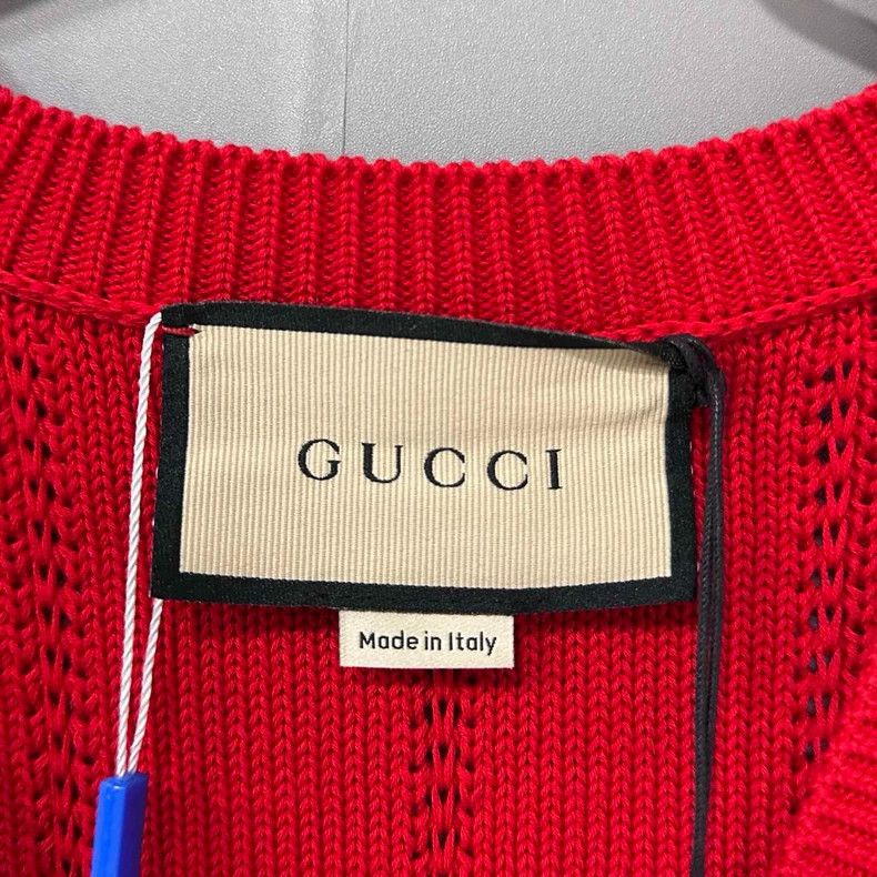 Gucci Gucci Embroidered floral v-neck knitted sweater 2506-Nextar Size S / US 4 / IT 40 - 4 Thumbnail