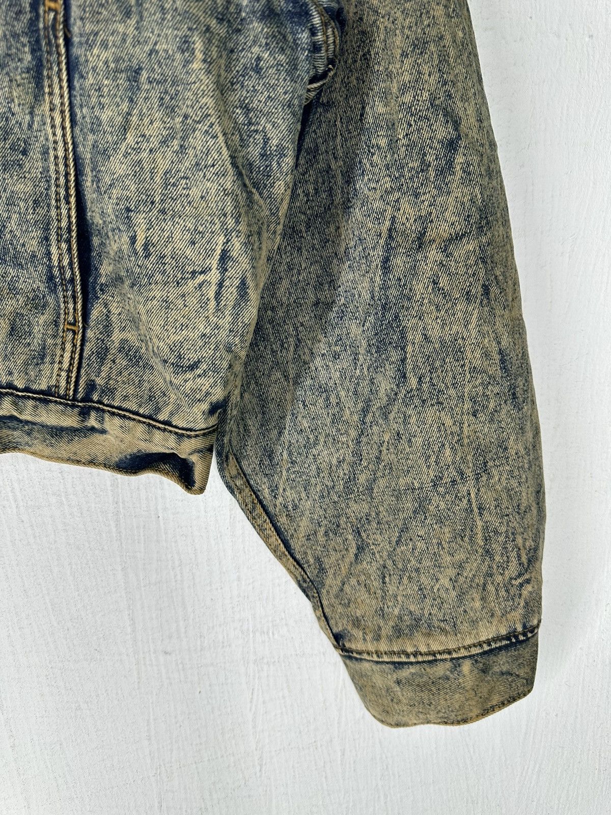 Wrangler Vintage Wrangler Euro Blue System Distred Denim Jacket Size US L / EU 52-54 / 3 - 7 Thumbnail