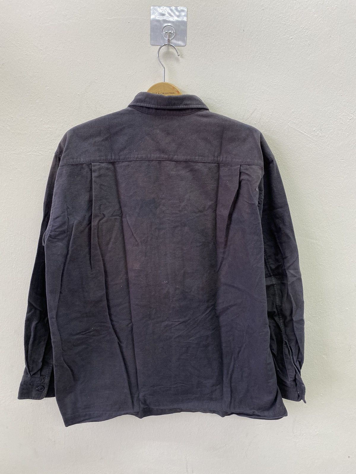 Issey Miyake Vtg Issey Miyake AW2003 Round Pattern Faded Shirt Size US L / EU 52-54 / 3 - 4 Thumbnail