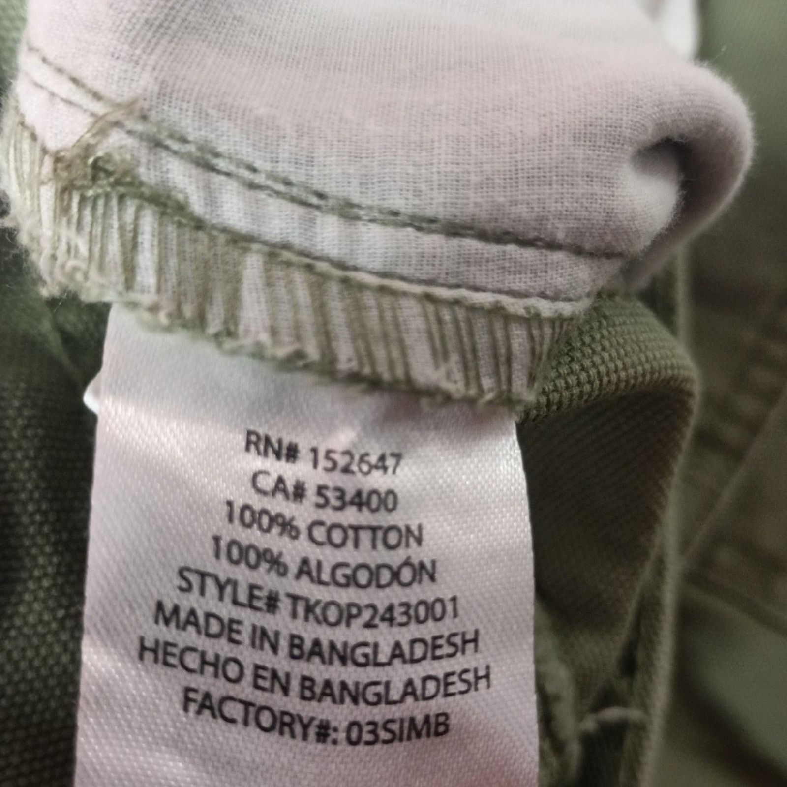Other Trinity Coast Cargo Pants Men's 30x29 Green Canvas Cotton Size US 30 / EU 46 - 5 Thumbnail