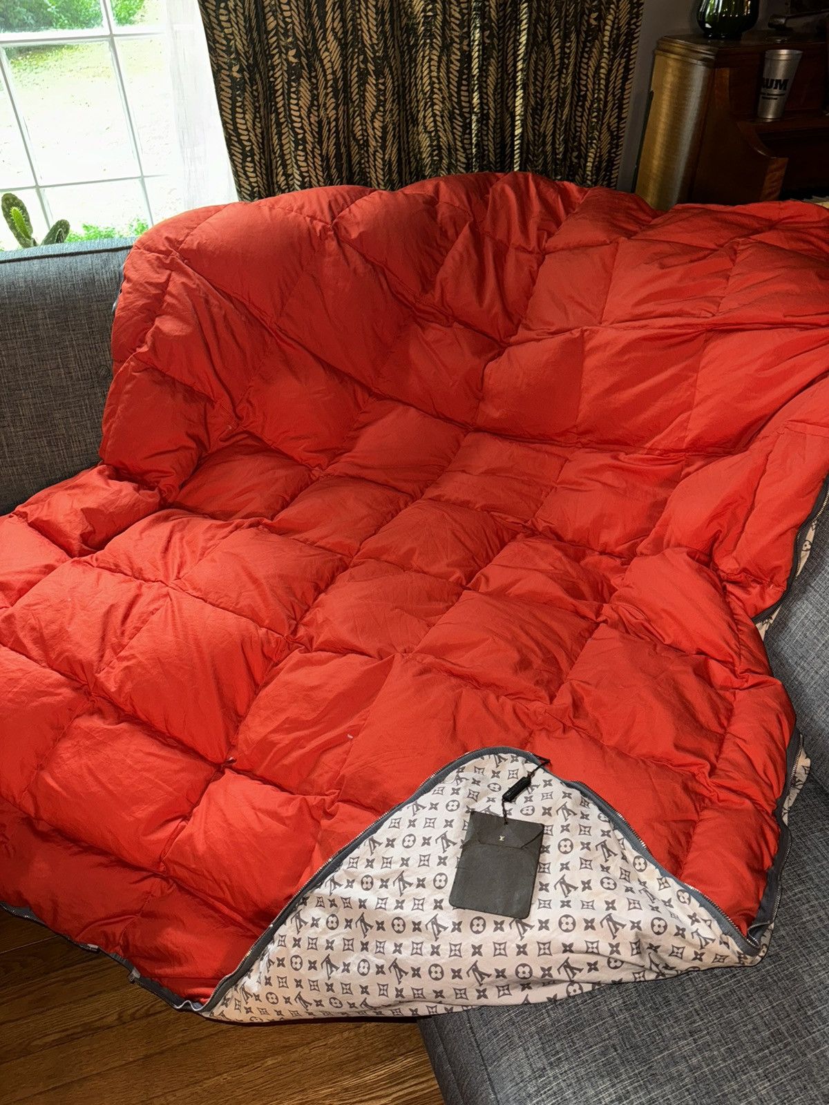 Louis Vuitton Louis Vuitton Monogram Goose Down Sleeping Bag Blanket LV Size ONE SIZE - 6 Thumbnail