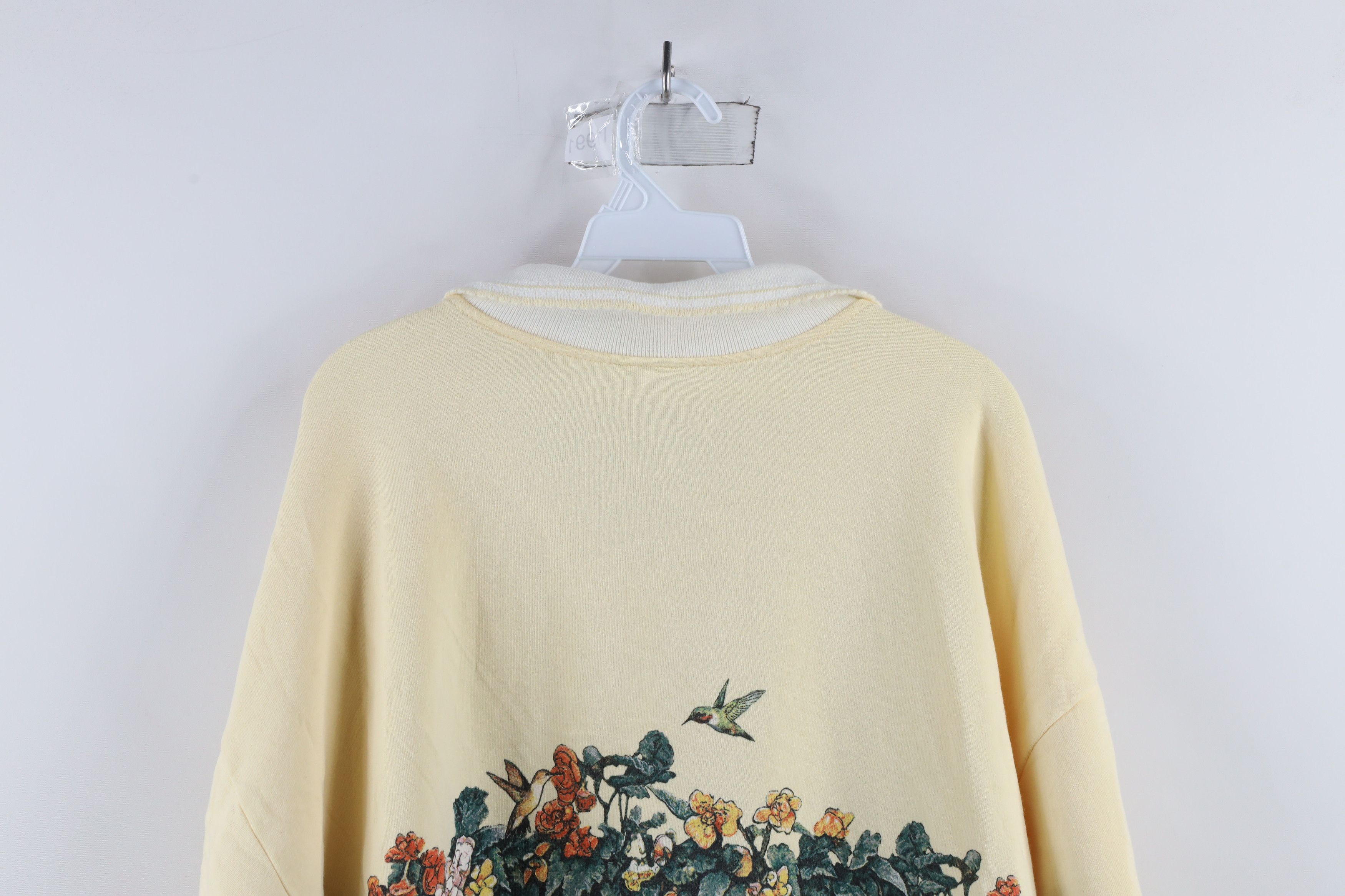 Vintage Vintage 90s Art Unlimited Cat Nature Collared Sweatshirt Size XL / US 12-14 / IT 48-50 - 14 Thumbnail