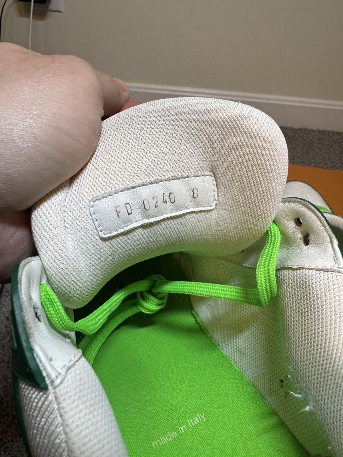 Louis Vuitton Louis Vuitton 2021 Virgil Abloh LV Trainer Low Green size 8 Size US 8 / EU 41 - 7 Thumbnail