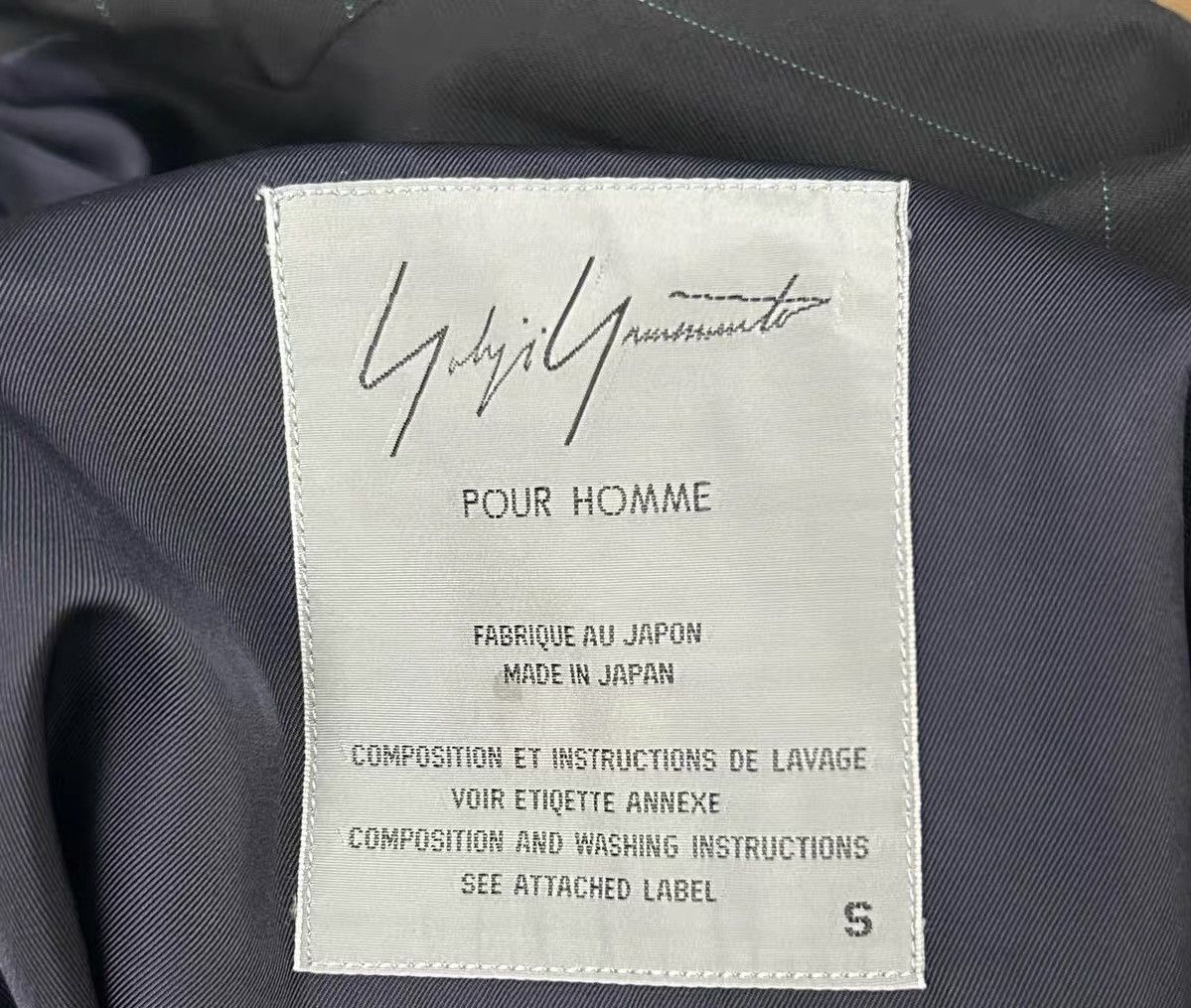 Yohji Yamamoto Yohji Yamamoto 95AW Rokumeikan Blue Jade Stripe Blazer Size 38S - 4 Thumbnail