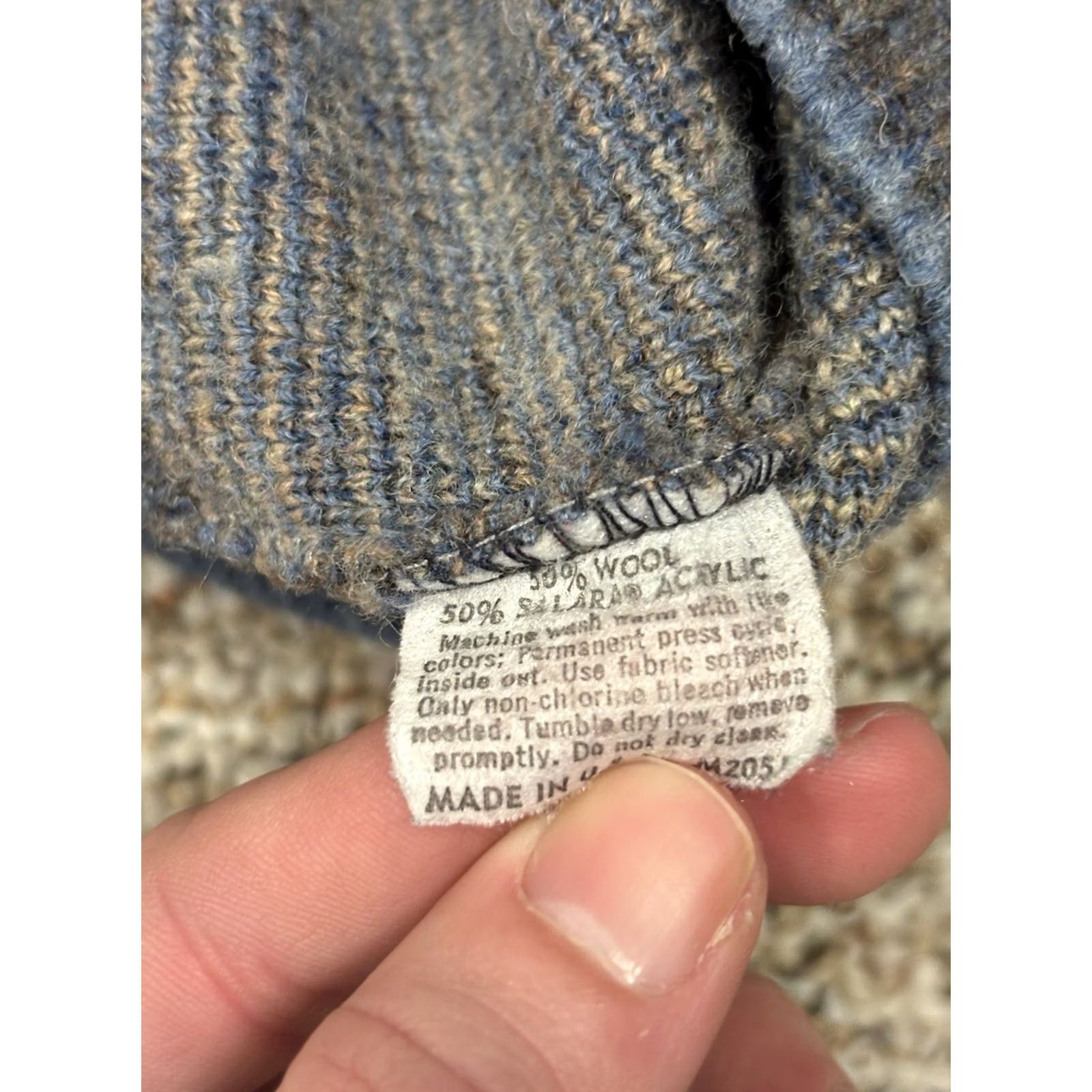 Jantzen VINTAGE Jantzen Grandpa Grey Sweater Wool Blend Mens Medium Made In USA Size US M / EU 48-50 / 2 - 6 Thumbnail