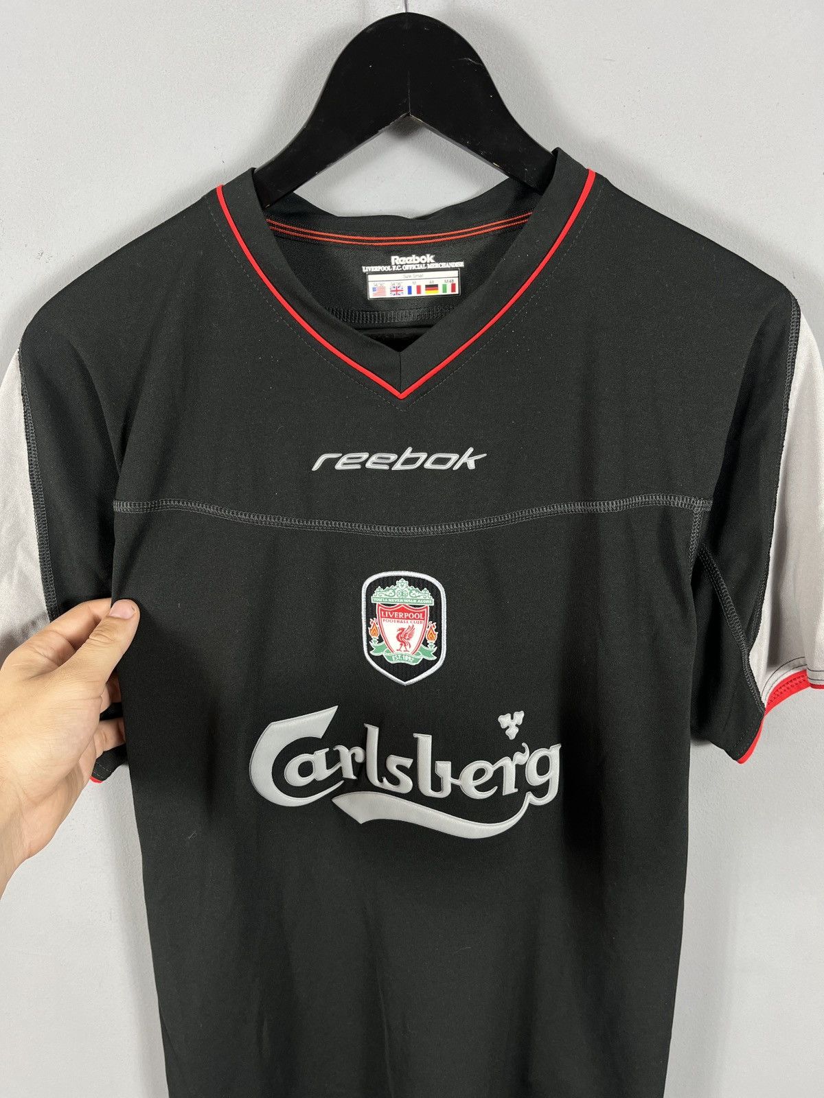 Reebok Vintage jersey 2002/04 LIVERPOOL BAROS #5 AWAY SHIRT Size US M / EU 48-50 / 2 - 2 Thumbnail