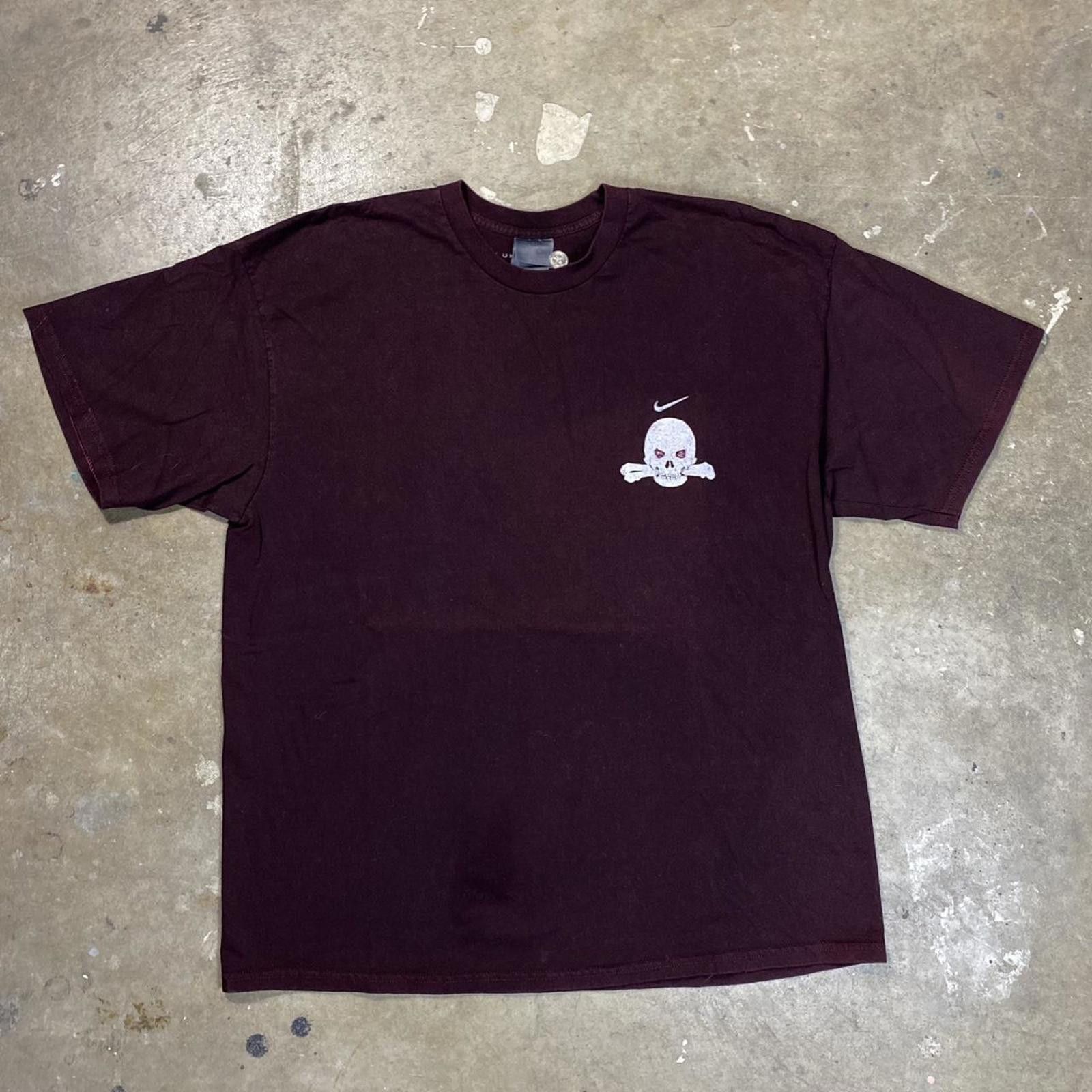 Nike Vintage Nike x Luke Vicious Custom Skull Swoosh T - Shirt Size US XXL / EU 58 / 5 - 1 Thumbnail
