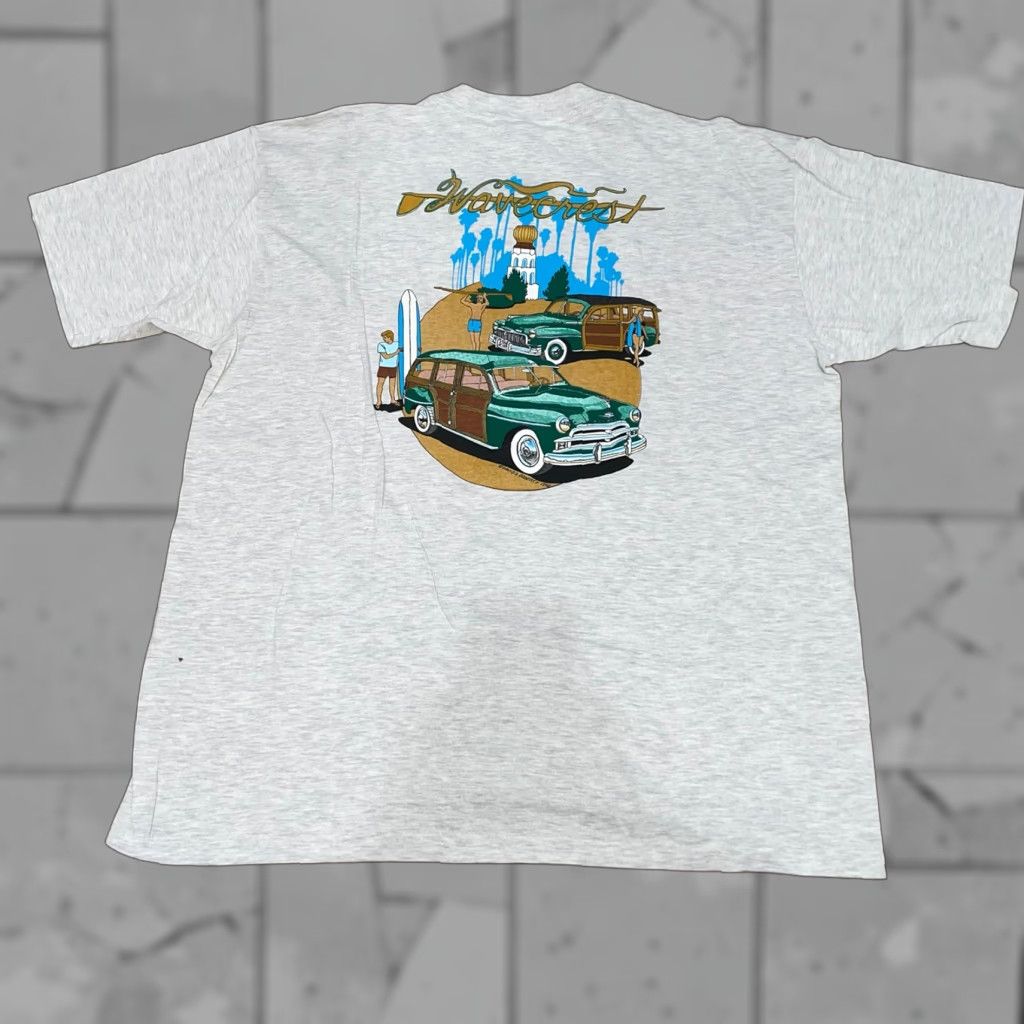 Vintage Horizon Teeez Graphic Tee Mens 2XL VTG SINGLE STITCH White Heavyweight T-Shirt Stitch Men's Tee World Size US XXL / EU 58 / 5 - 1 Thumbnail
