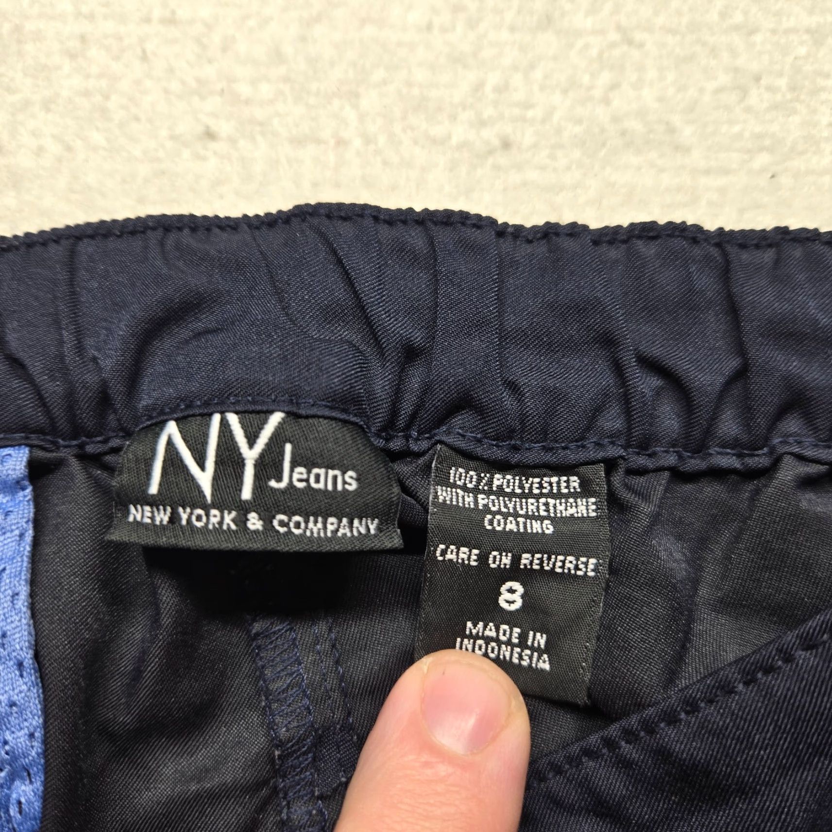 Jones New York Jones New York Sport Stretch Pants Solid Black Flat Front Adult Women's Size 8 Size 30" / US 8 / IT 44 - 4 Thumbnail
