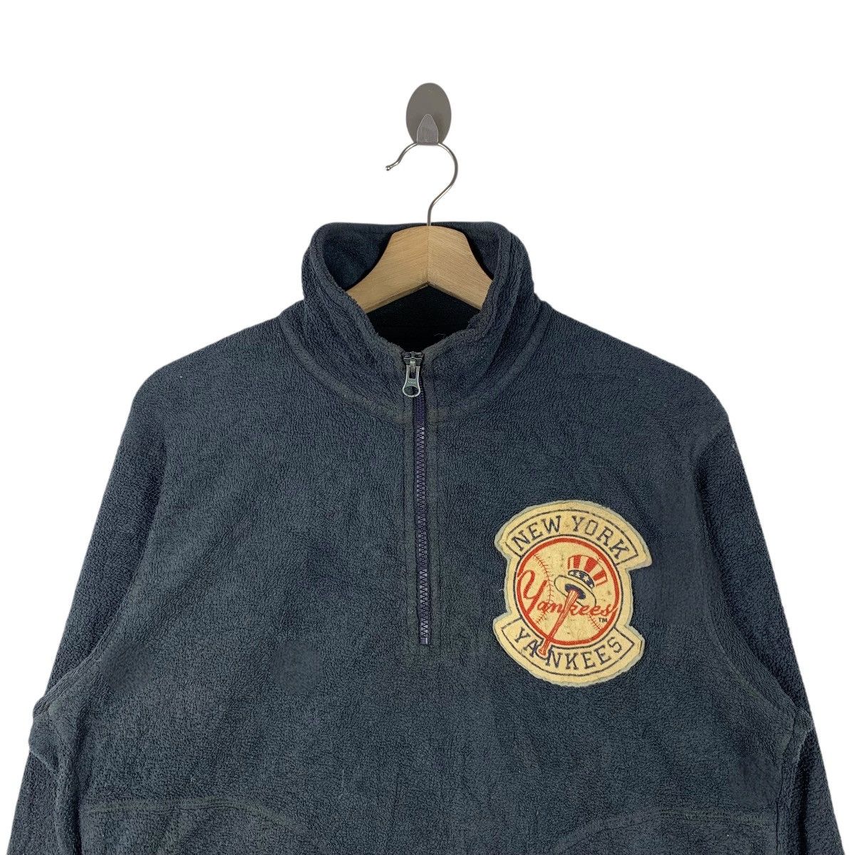 MLB New York YANKEES MLB Baseball Team Half Zipper Sweatshirt Size US L / EU 52-54 / 3 - 3 Thumbnail