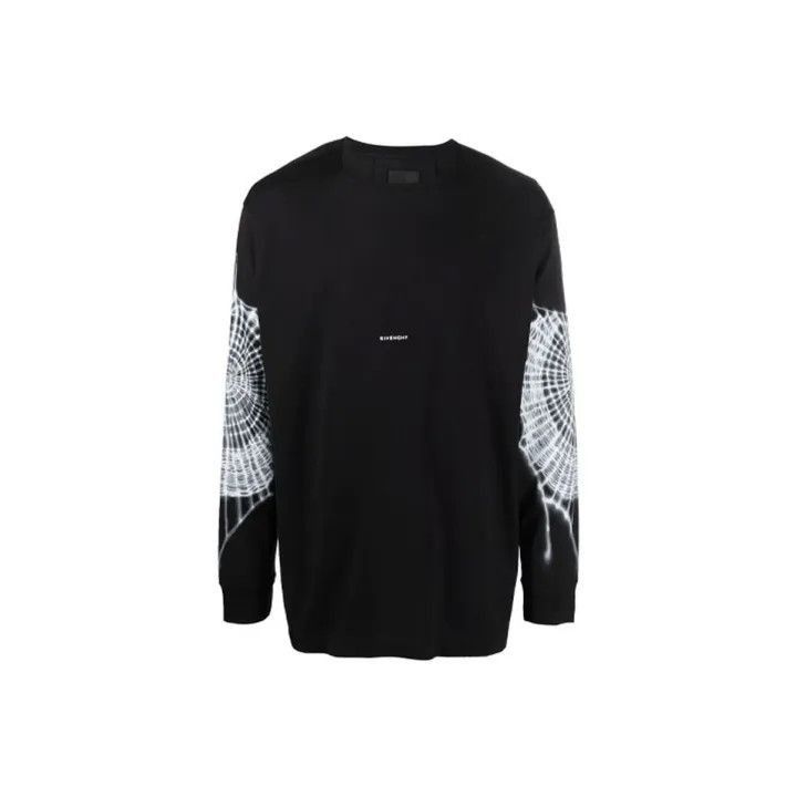 Other Givenchy Givenchy Black Logo Print Long Sleeve TShirt -250 Size US XS / EU 42 / 0 - 1 Thumbnail