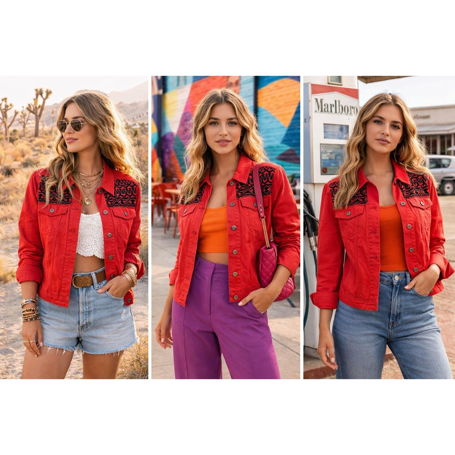 Other Diane Gilman Red Jacket Black Beaded Aztec 2X Festival Vint Size XXL / US 16-18 / IT 52-54 - 1 Thumbnail