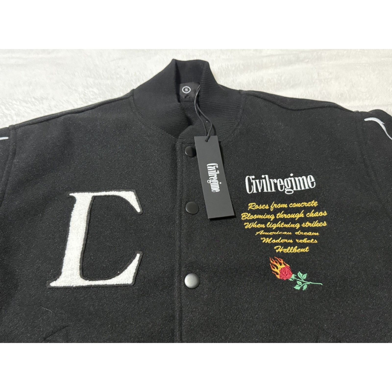 Civil Regime Civil Regime Night Strikes Varsity Jacket Small Embroidered Size US S / EU 44-46 / 1 - 3 Thumbnail