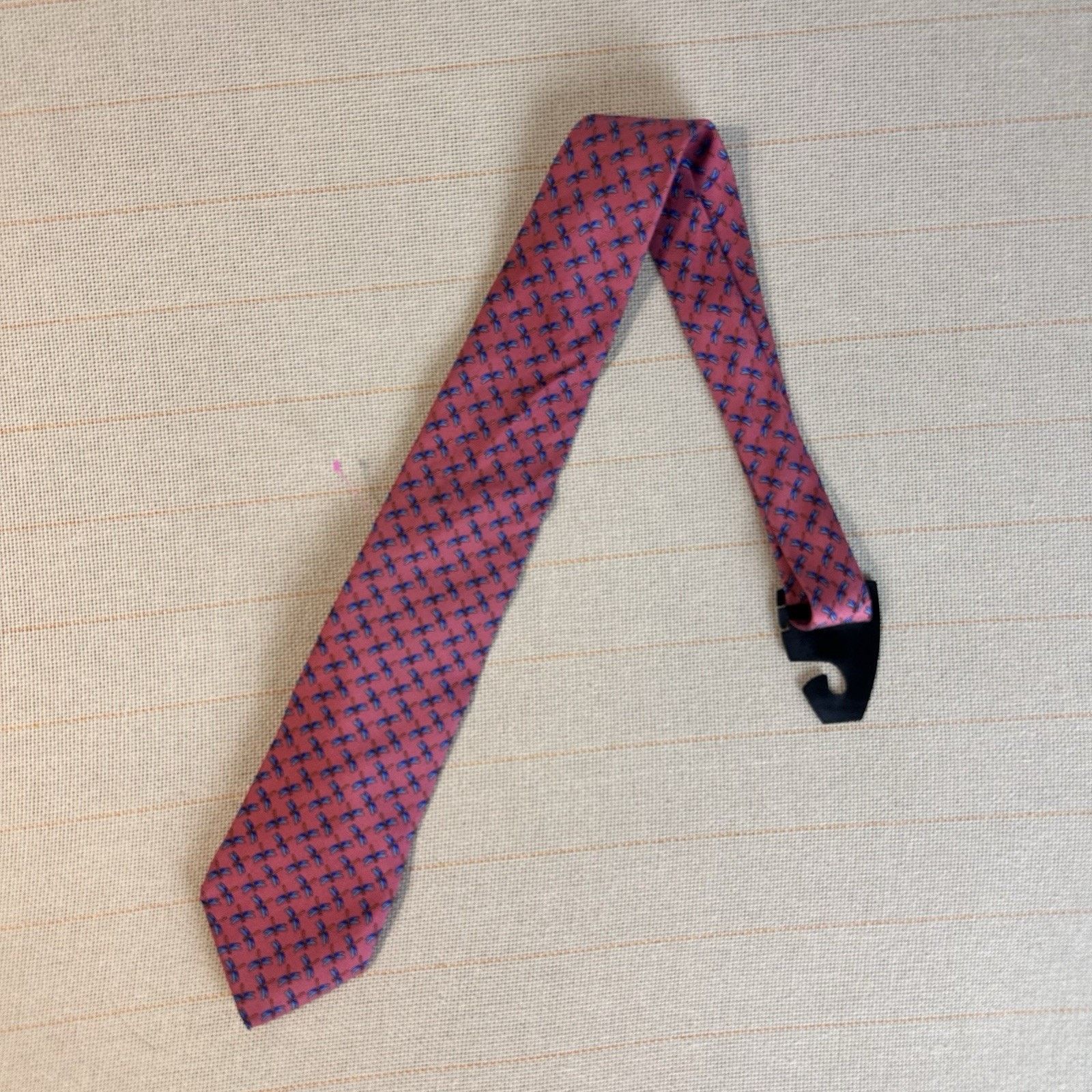Brooks Brothers Vintage Brooks Brothers Makers Tie Dragonfly Patterned Size ONE SIZE - 1 Thumbnail