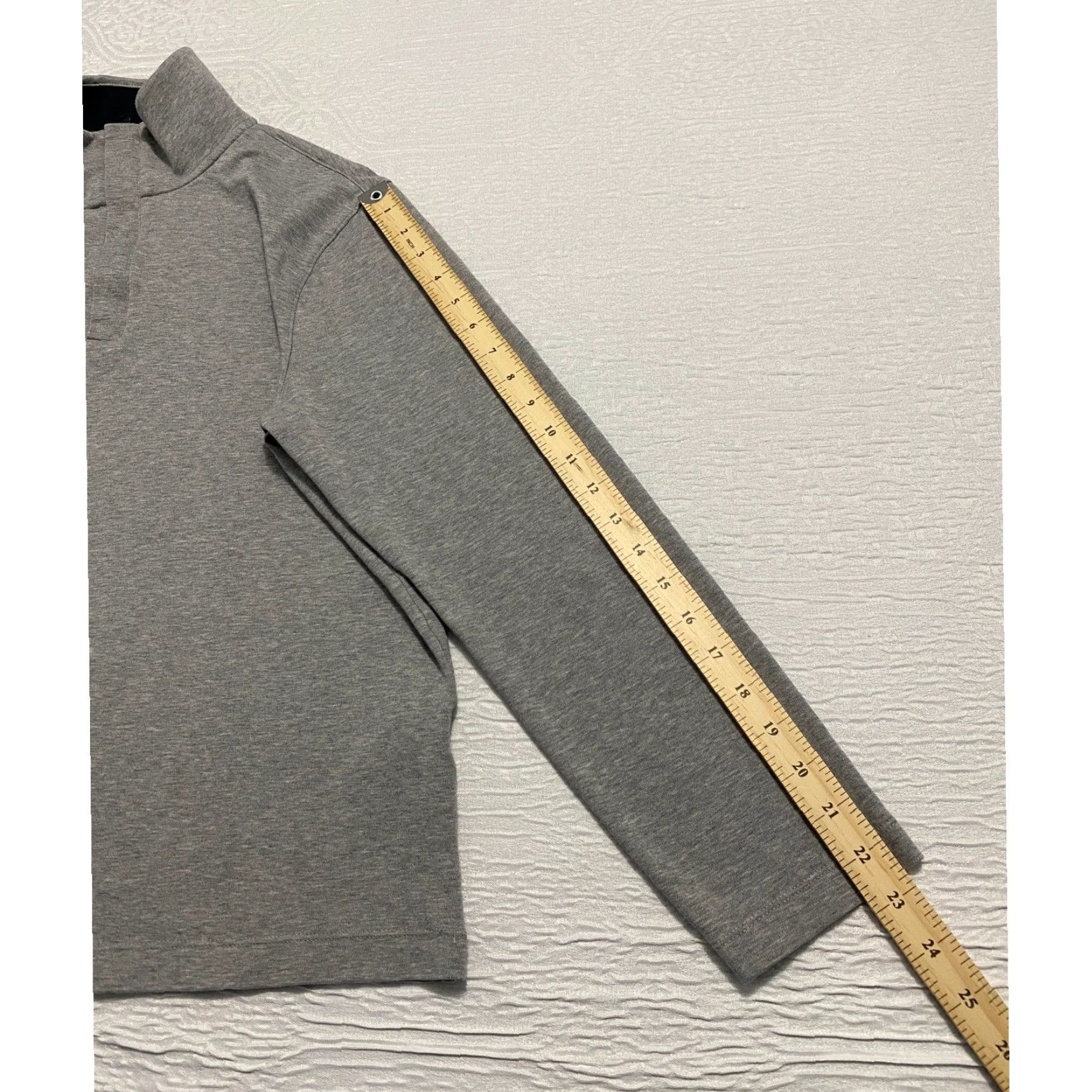 Banana Republic Banana Republic Mens Gray 1/4 Zip Pullover Long Sleeve Top Luxury Touch Casual Knit Tight-Knit Mock Neck Sweatshirt Sweater Size US M / EU 48-50 / 2 - 8 Thumbnail