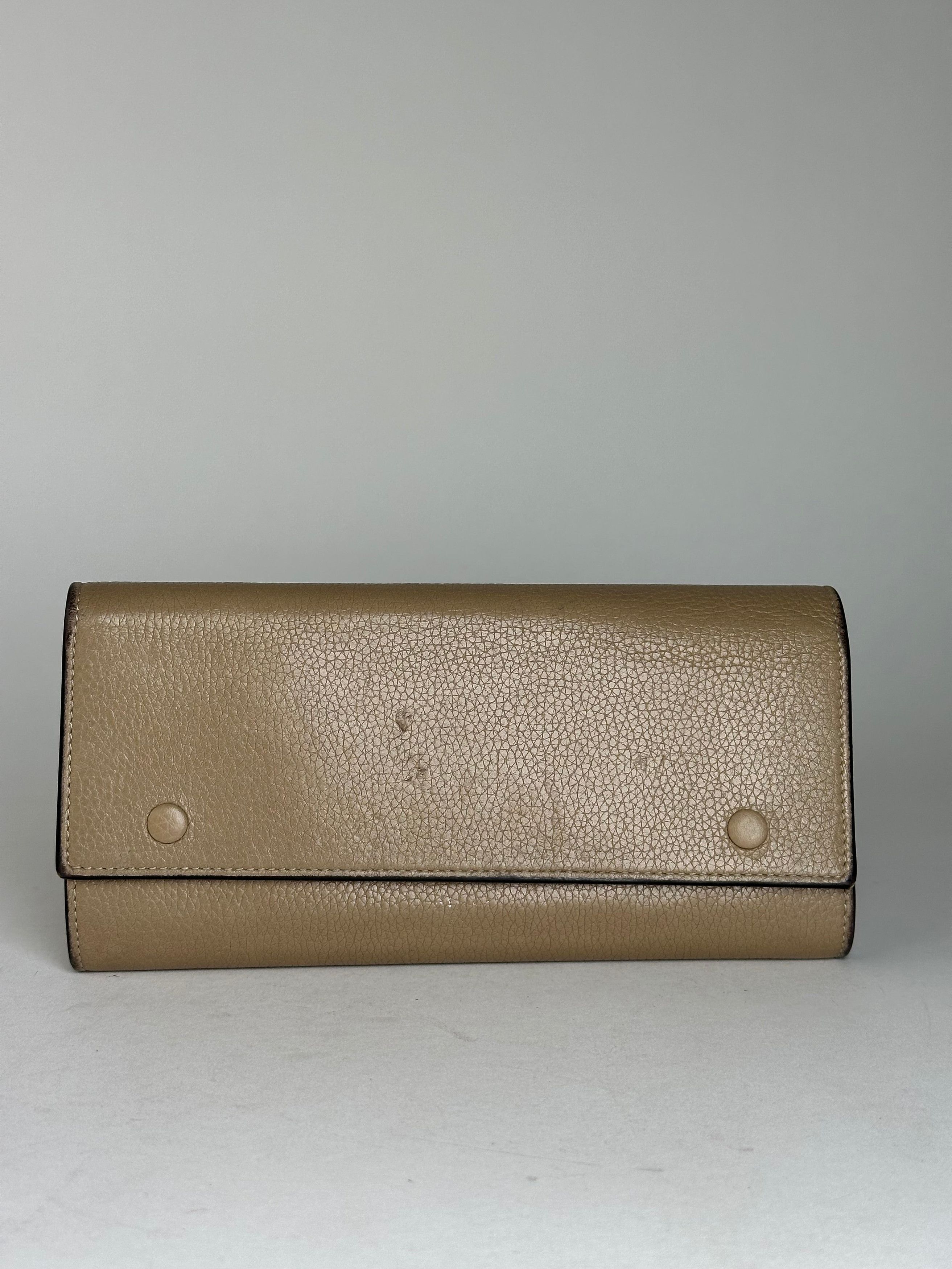 Celine Vintage Paris Leather Wallet Brown Size ONE SIZE - 1 Thumbnail
