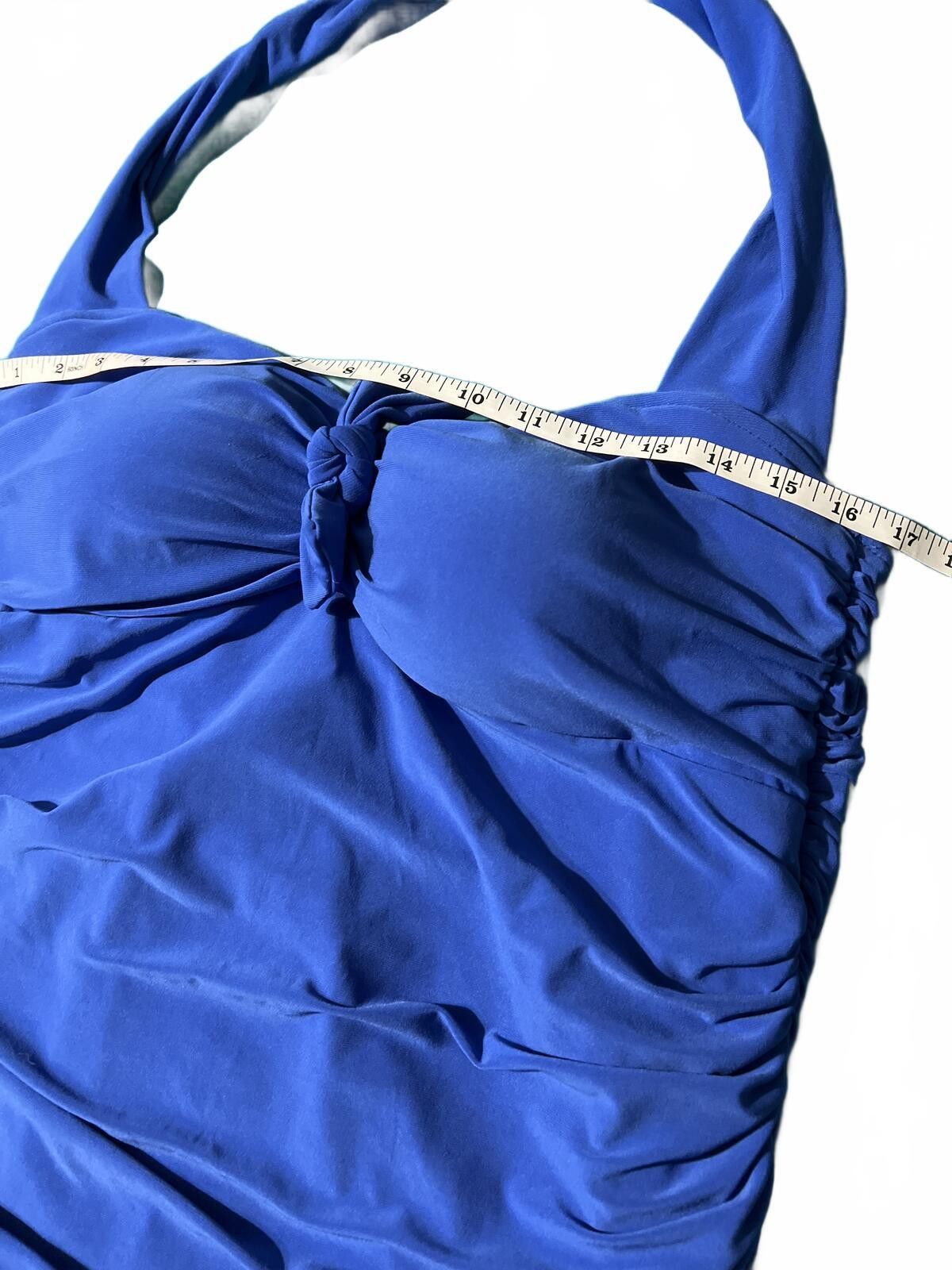 Other Magicsuit Blue Halter Ruched Swimdress 16 Size ONE SIZE - 4 Thumbnail