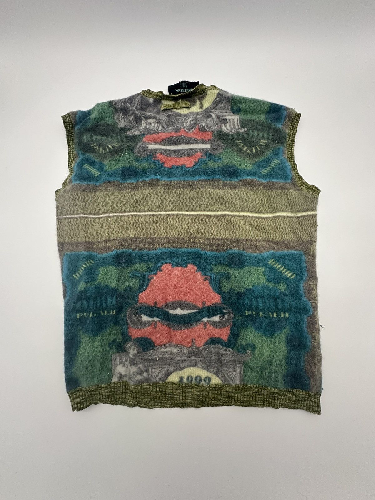 Jean Paul Gaultier *EXTREMELY RARE* Vintage JPG Knit Tank Top Size US S / EU 44-46 / 1 - 2 Thumbnail