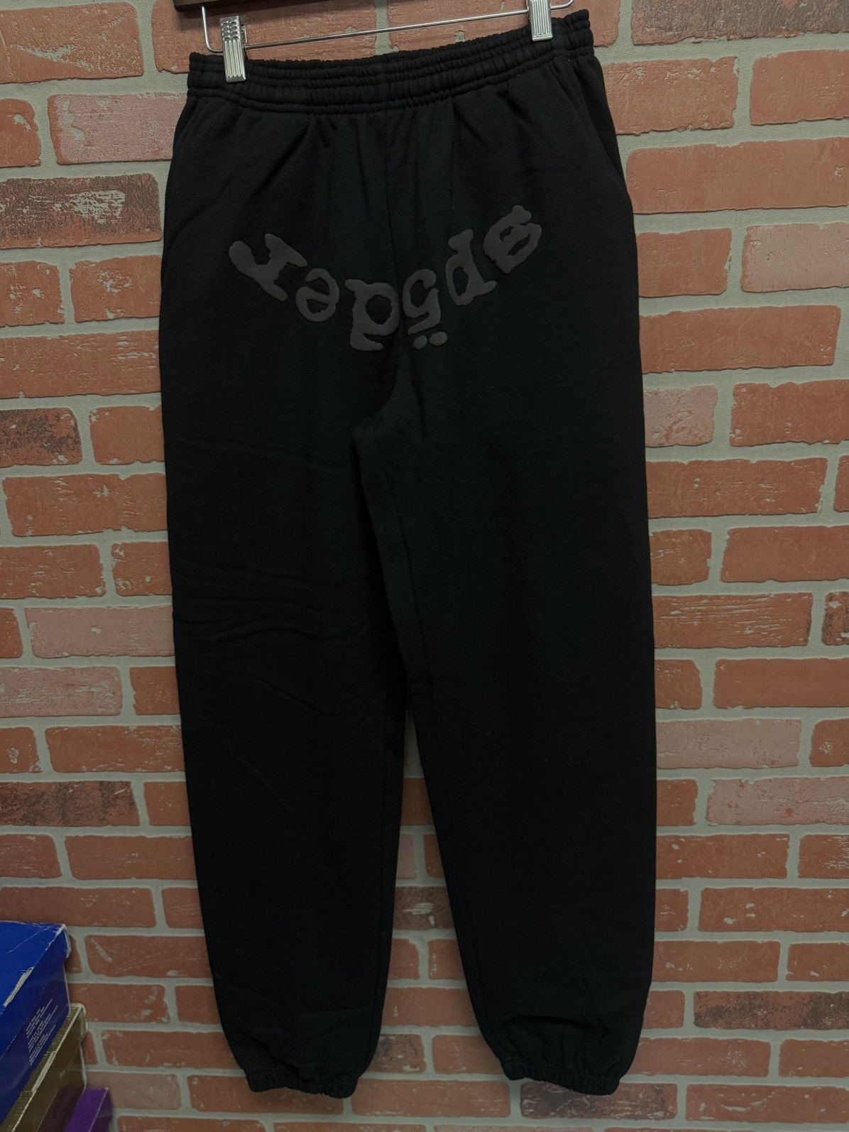 Sp5der Sp5der Worldwide Sweatpants Size Small Black (2025) (NEW Size US 30 / EU 46 - 3 Thumbnail