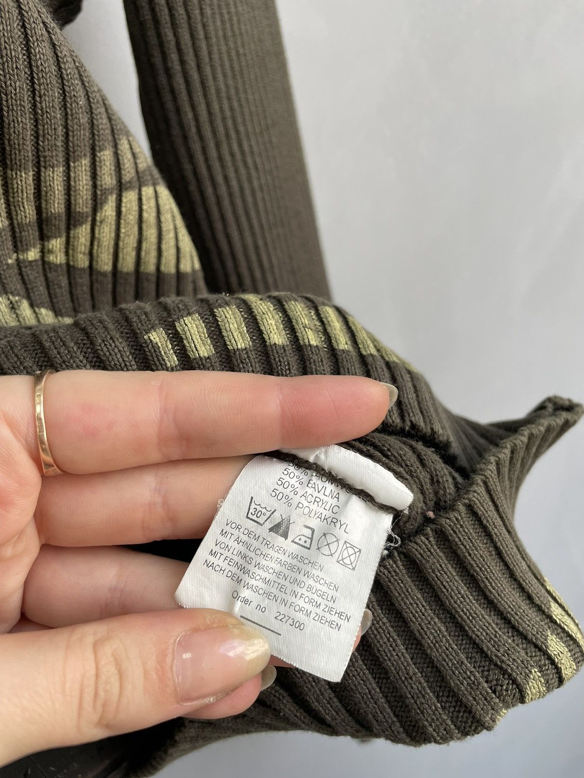 Diesel Hype diesel style Green Camo Ribbed Knit Sweater Size L Size US L / EU 52-54 / 3 - 5 Thumbnail