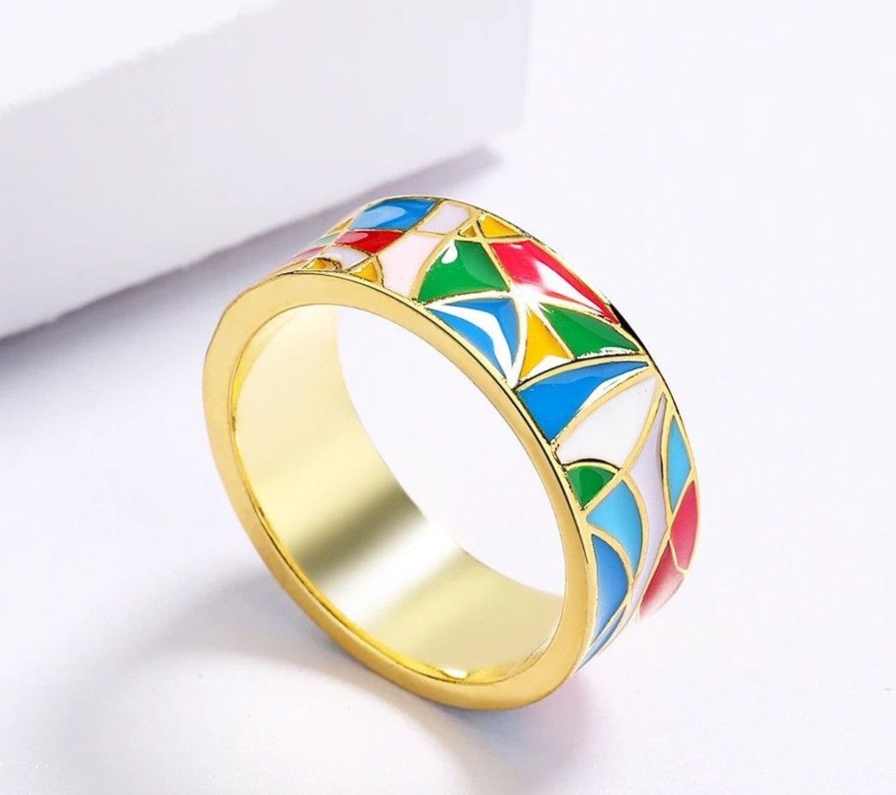 Japanese Brand × Jewelry × Vintage Creative Handmade Enamel Ring Size ONE SIZE - 3 Thumbnail